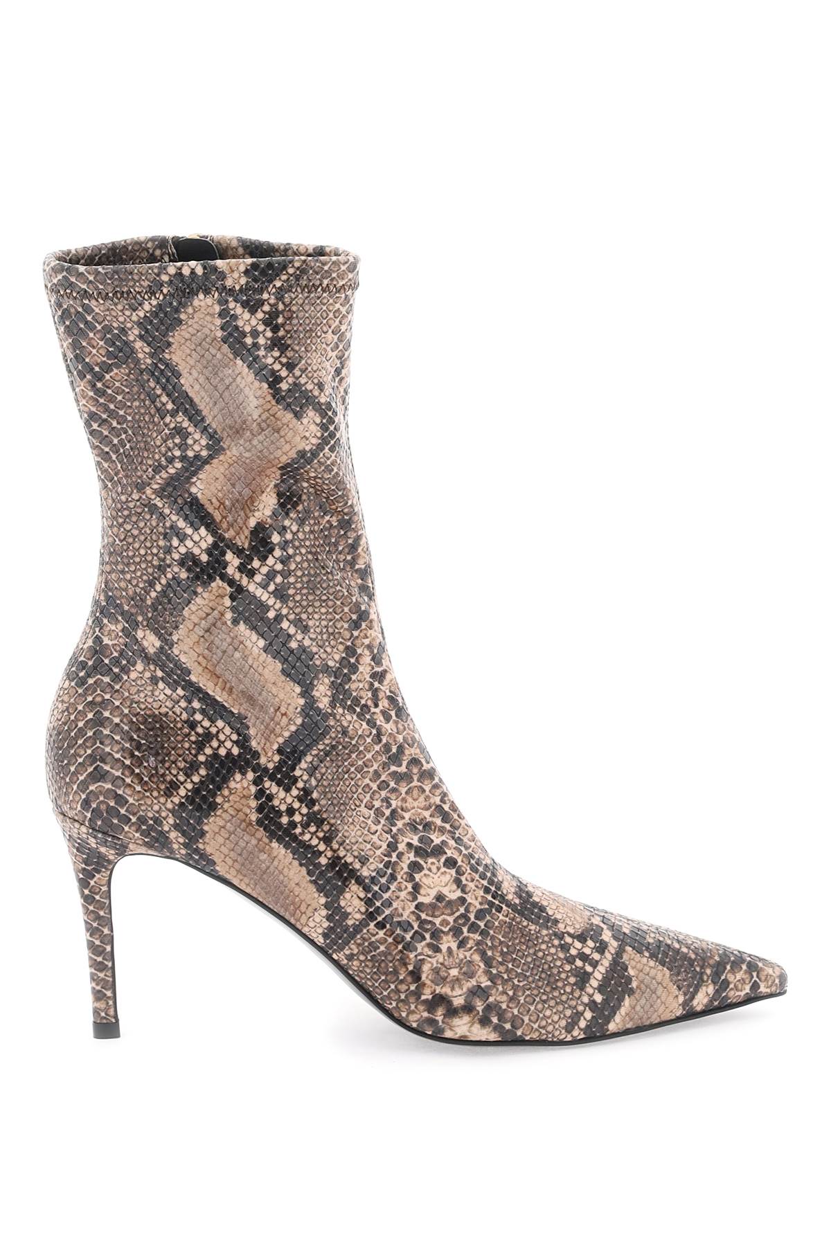 Python Print Heeled Ankle Boots