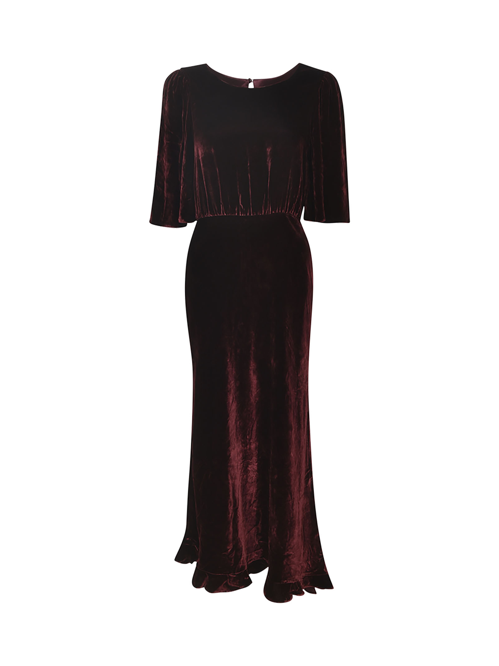 Long-length Velvet Dress