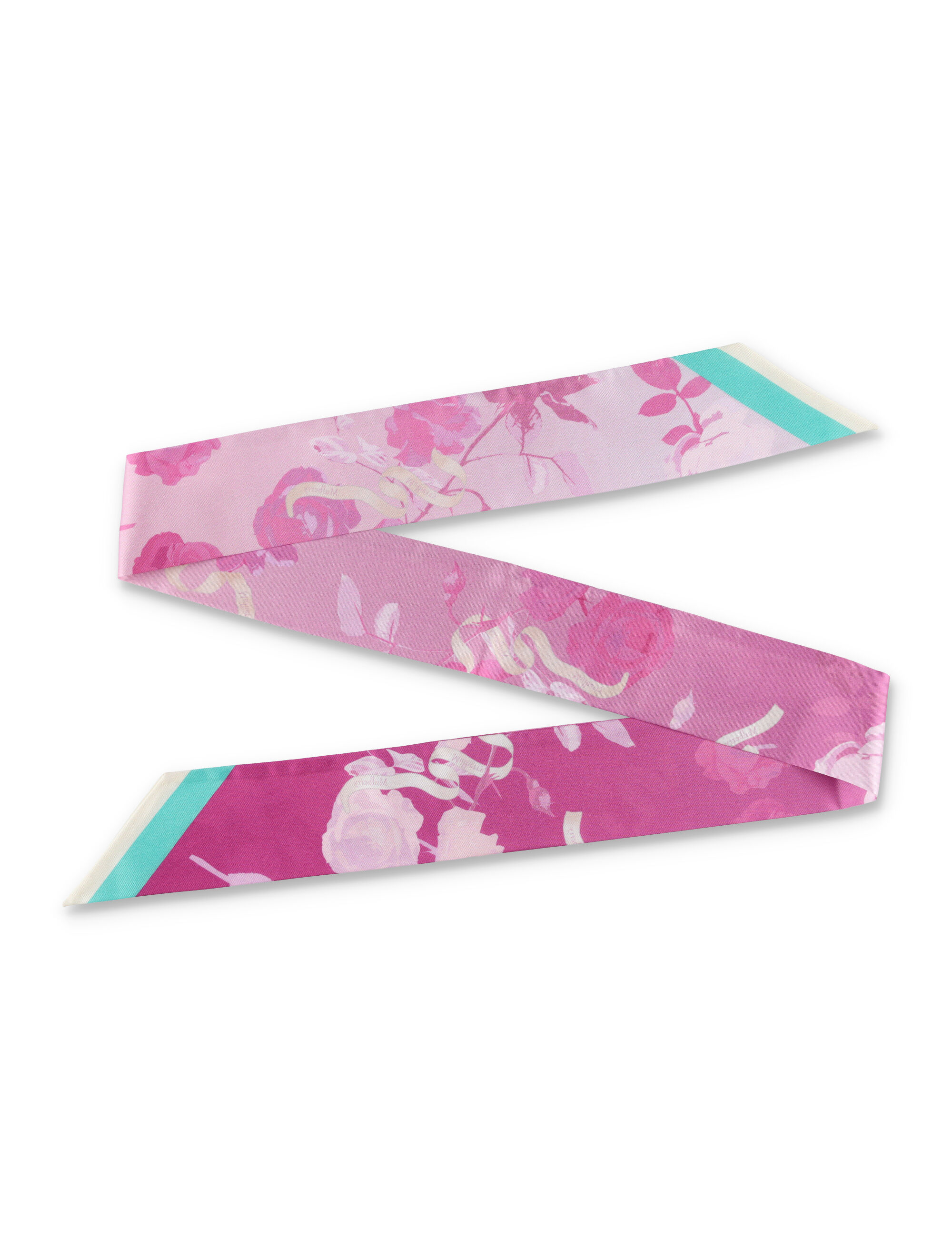 Ombre Floral Skinny Scarf