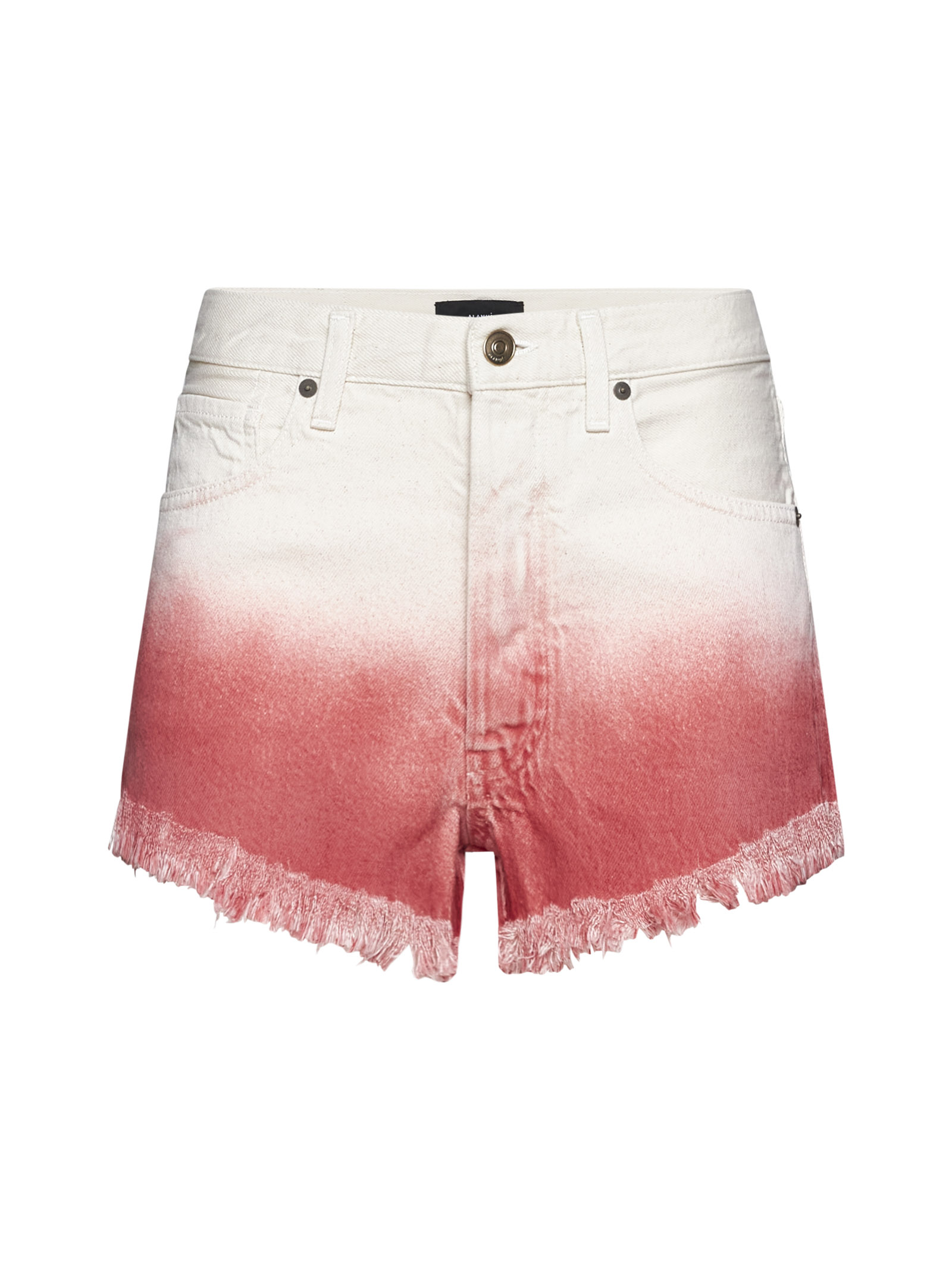 Two-tone Denim Shorts