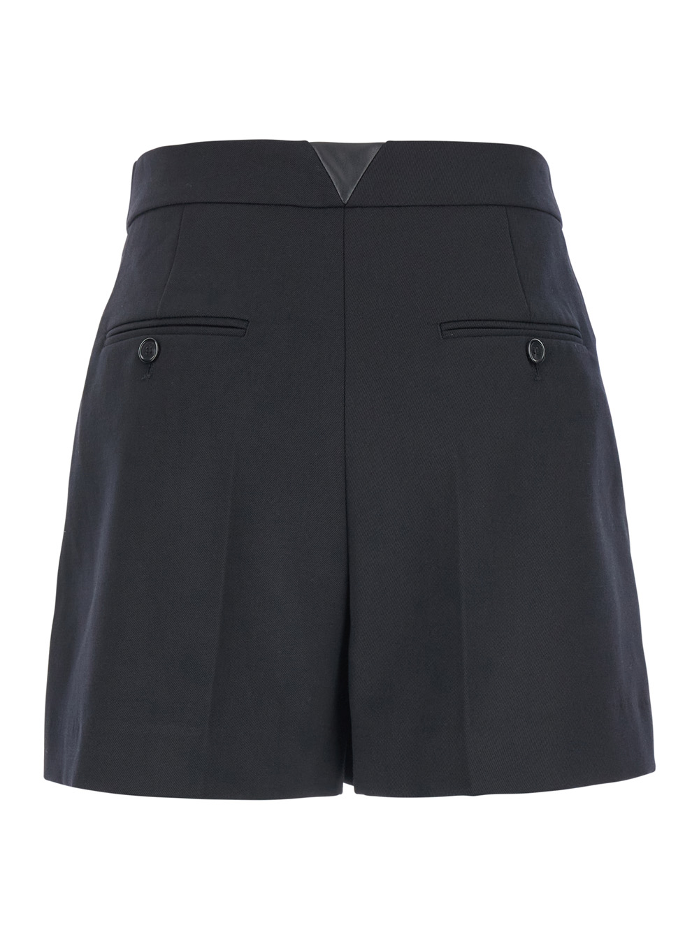 Pleated Twill Shorts