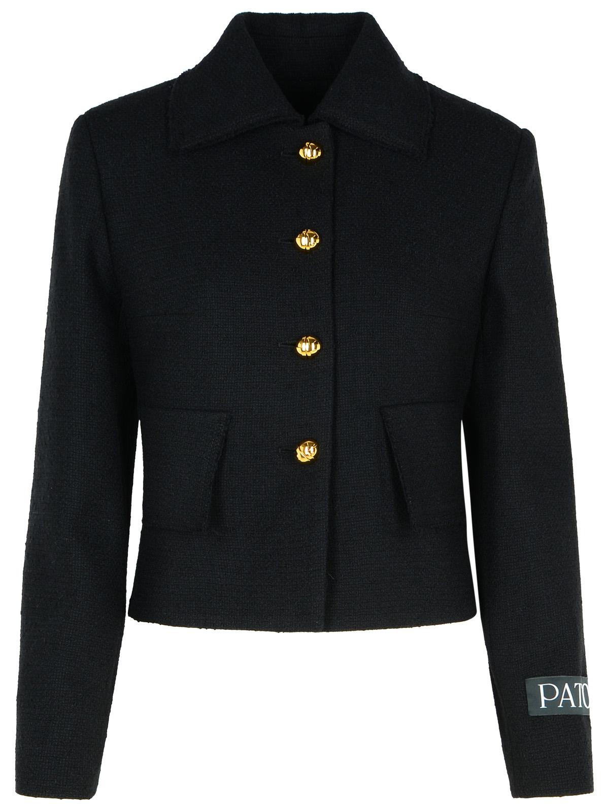 Black Wool Blend Jacket