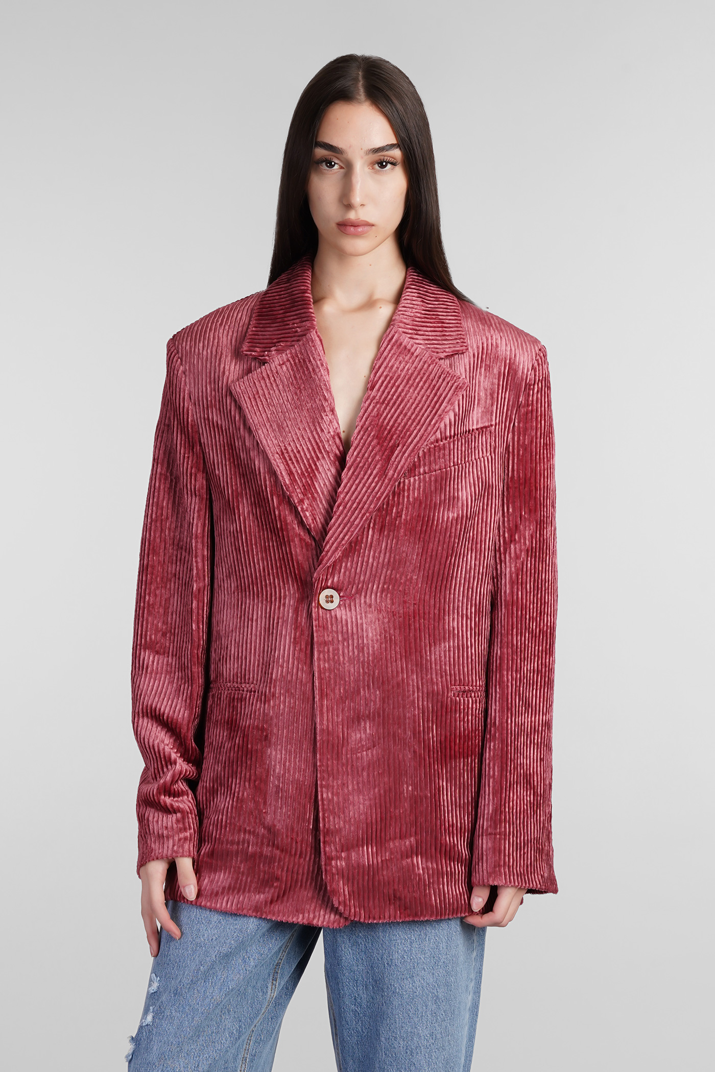 Natsumi Blazer Blazer In Rose-pink Viscose