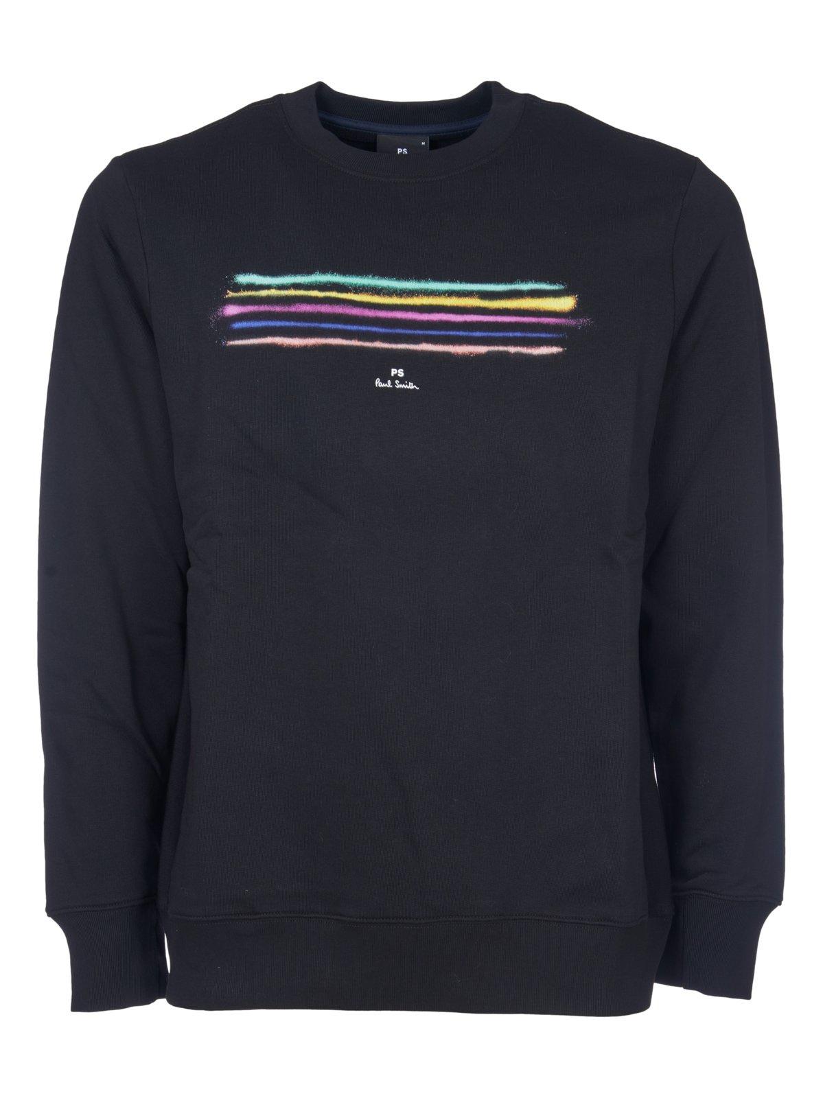 Stripe Detailed Crewneck Sweatshirt