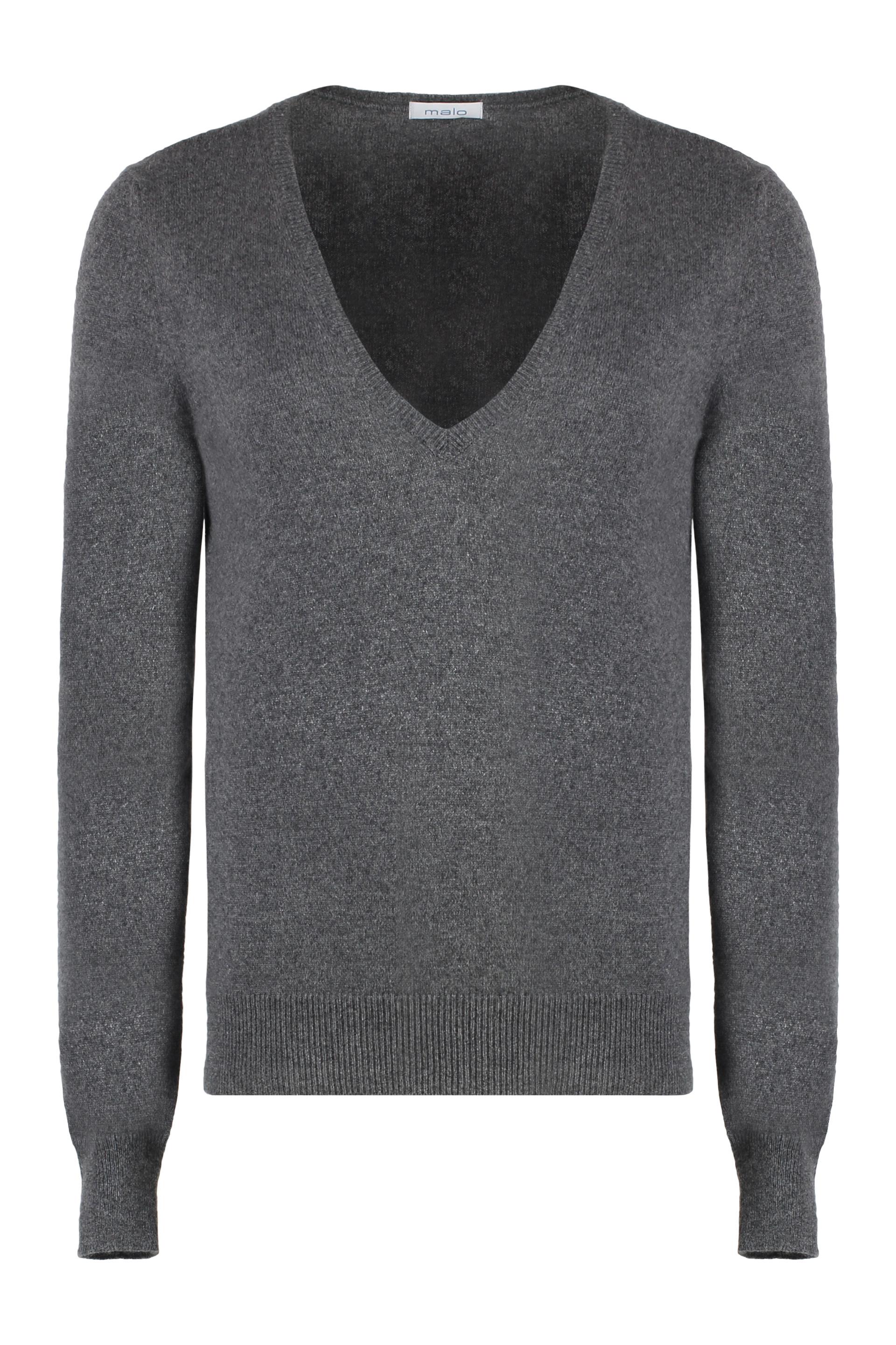 Shop Malo Wool And Cashmere Sweater In Grey
