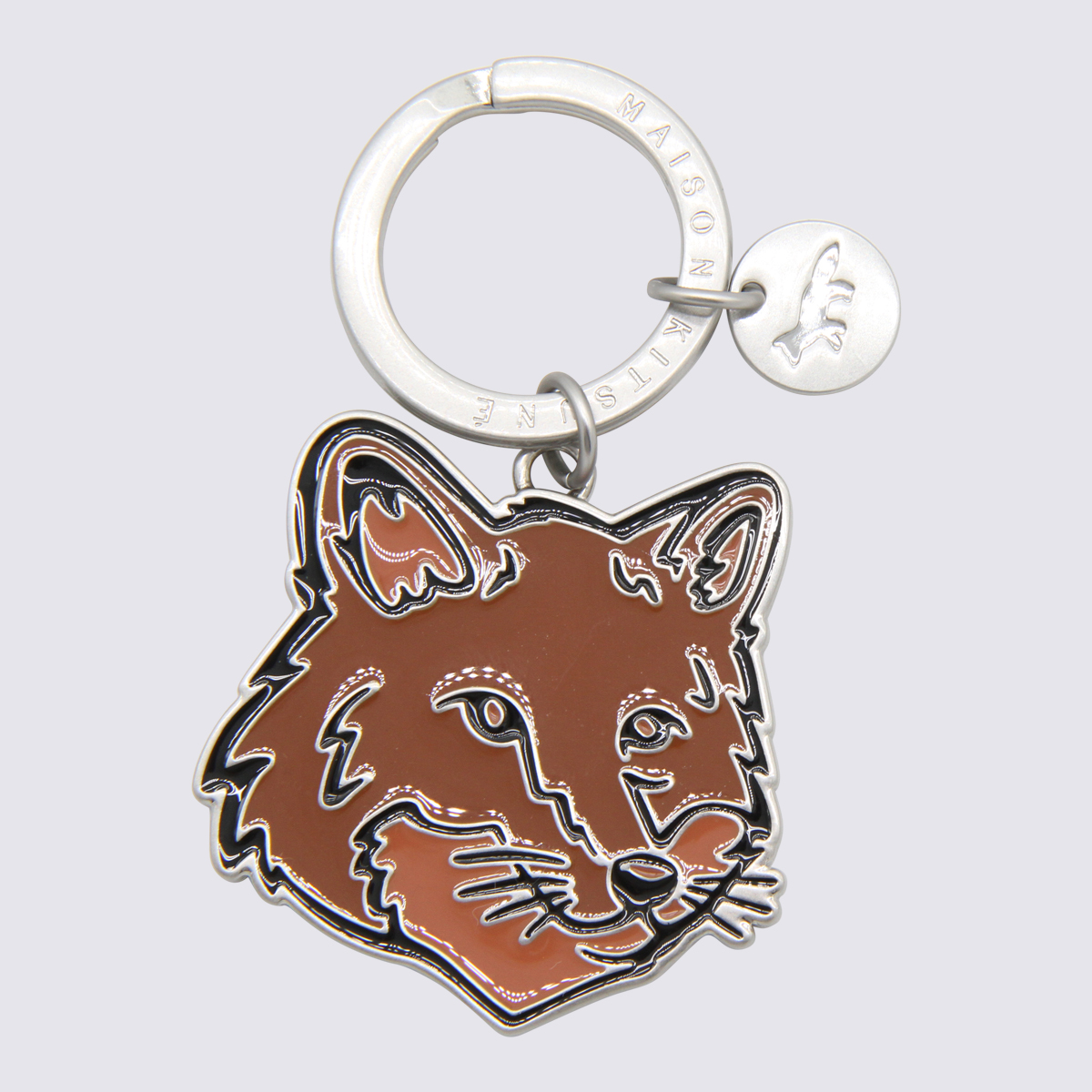 Maison Kitsuné Tobacco Metal Fox Key Ring