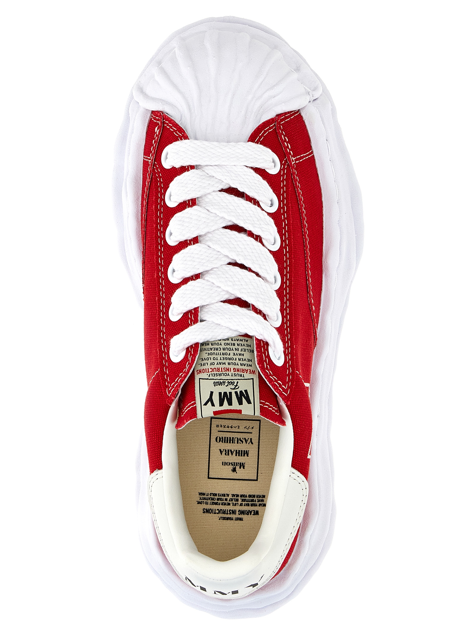 Shop Miharayasuhiro Blakey Sneakers In Red