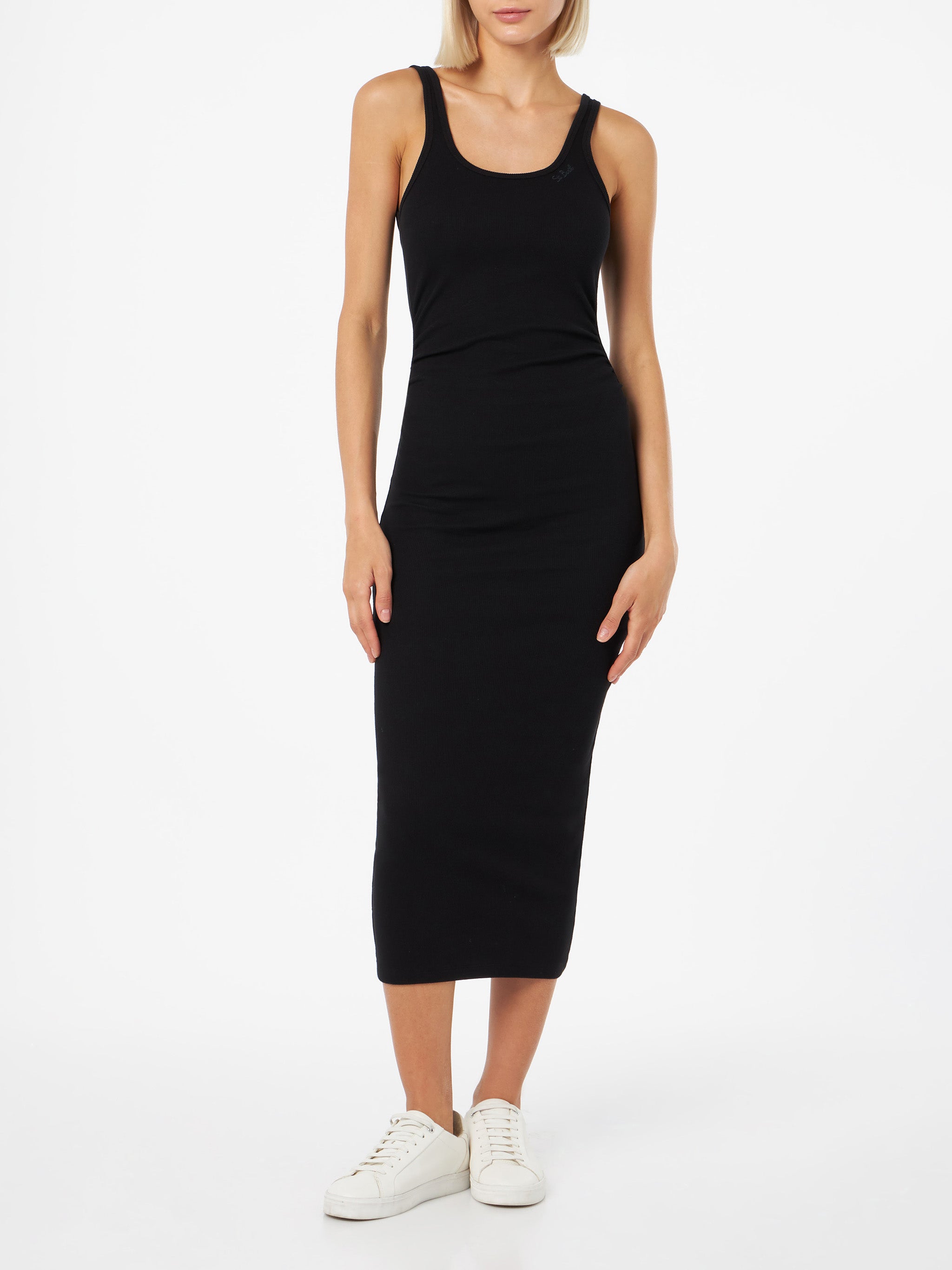 Woman Ribbed Cotton Jersey Tank Dress Jennifer