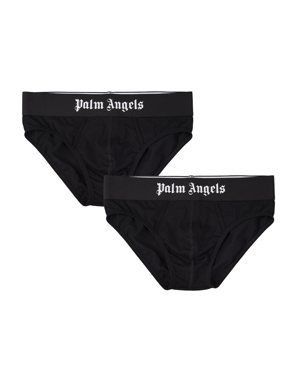 Black 2-piece Briefs Set With Logo Band