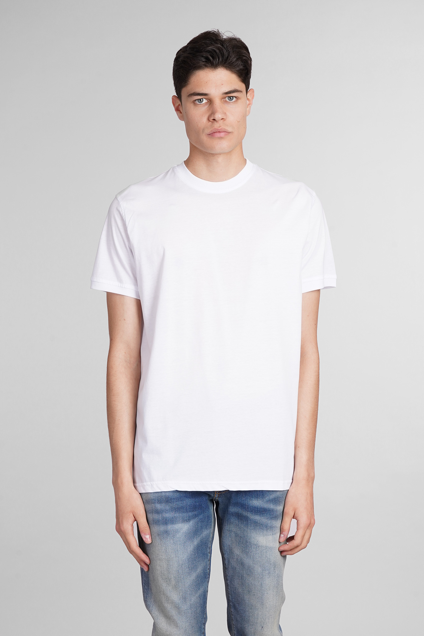 T-shirt In White Cotton