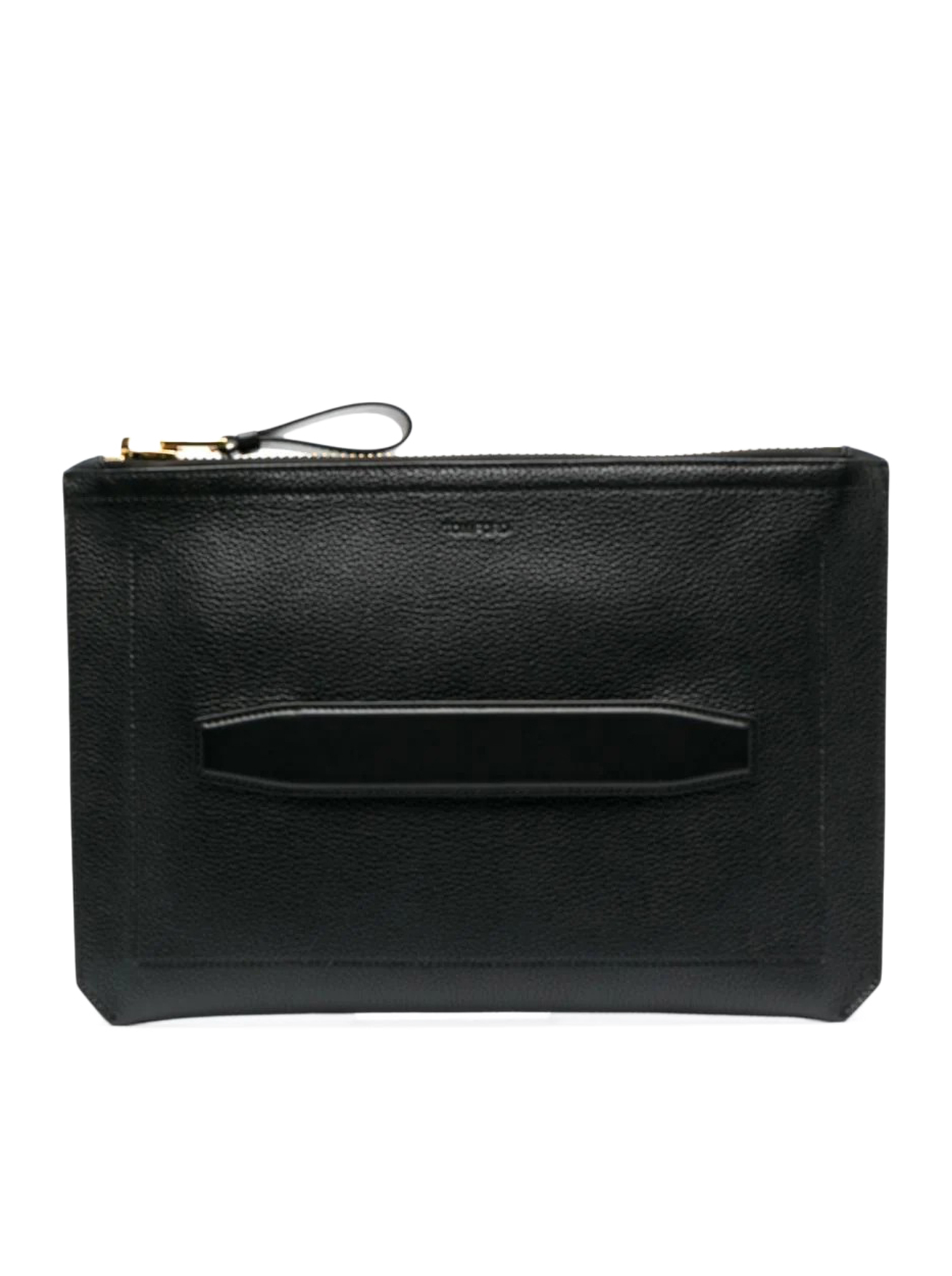 Black Leather Clutch