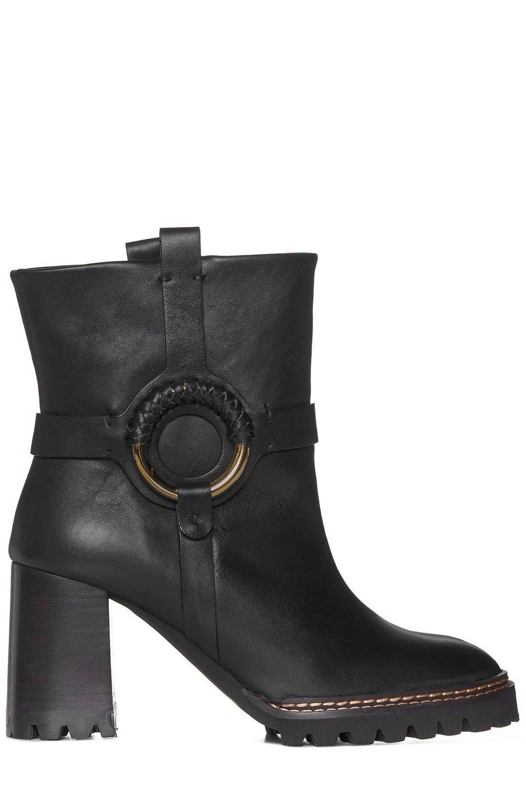 See by Chloé High Block Heel Ankle Boots