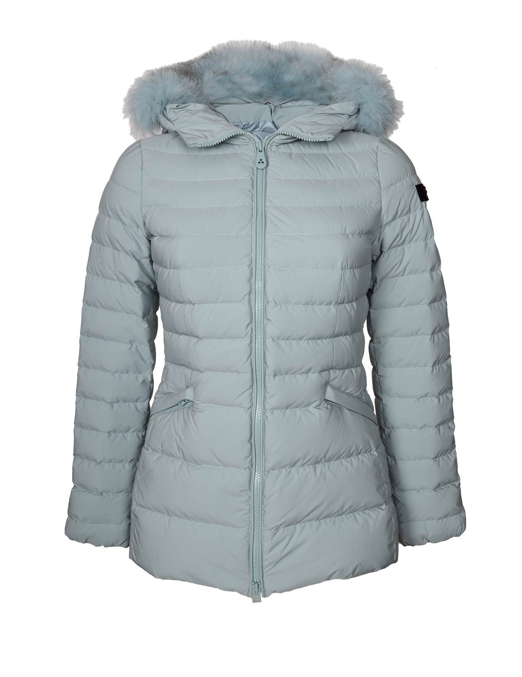 Slim Turmalet Down Jacket In Nylon With Fur