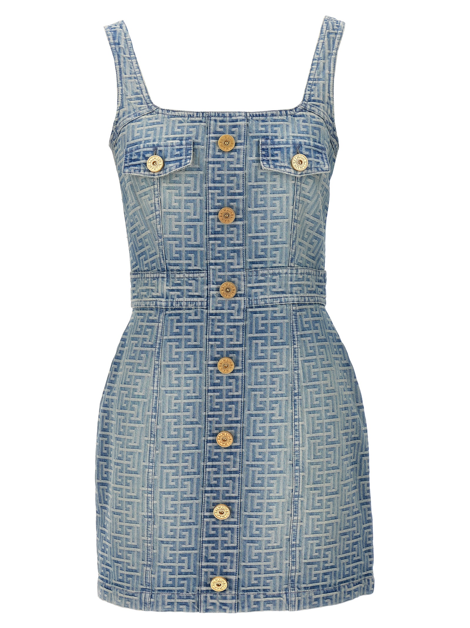 Monogram Denim Mini Dress