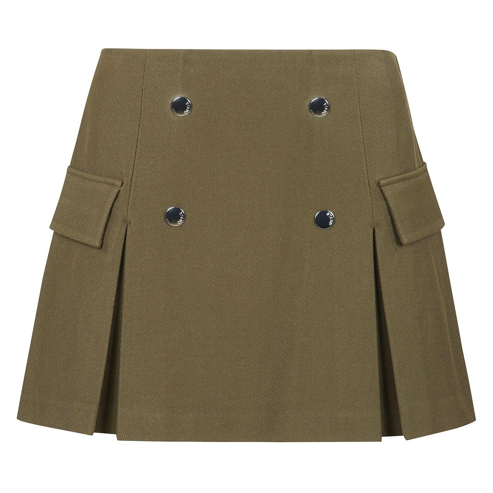 Divison Pleat-detailed Mini Skirt