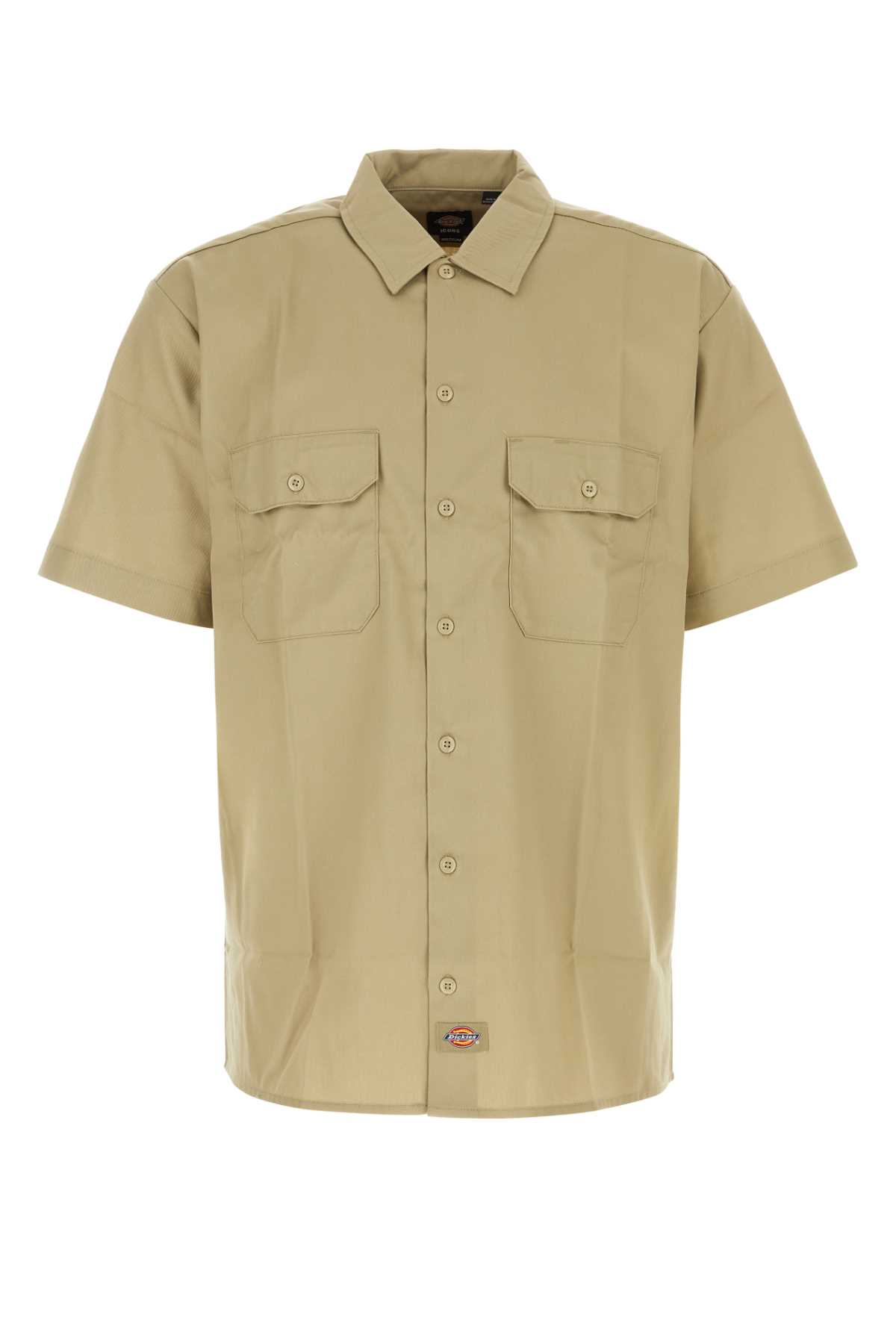 Beige Polyester Blend Shirt