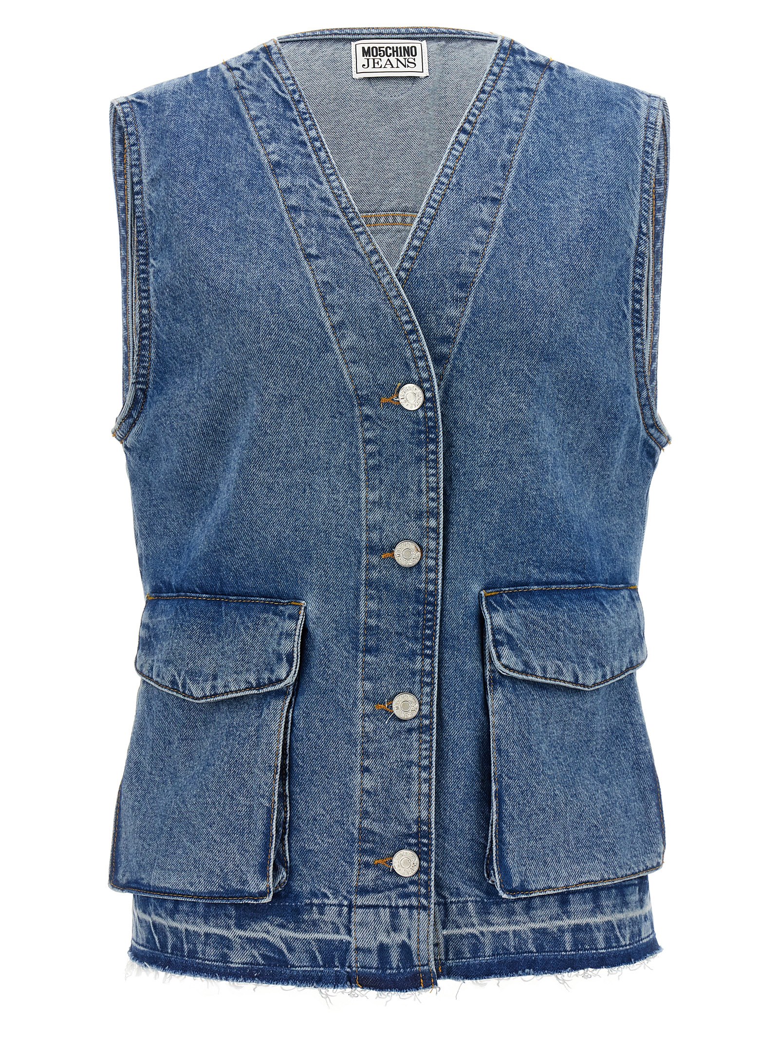 M05CH1N0 Jeans Denim Vest