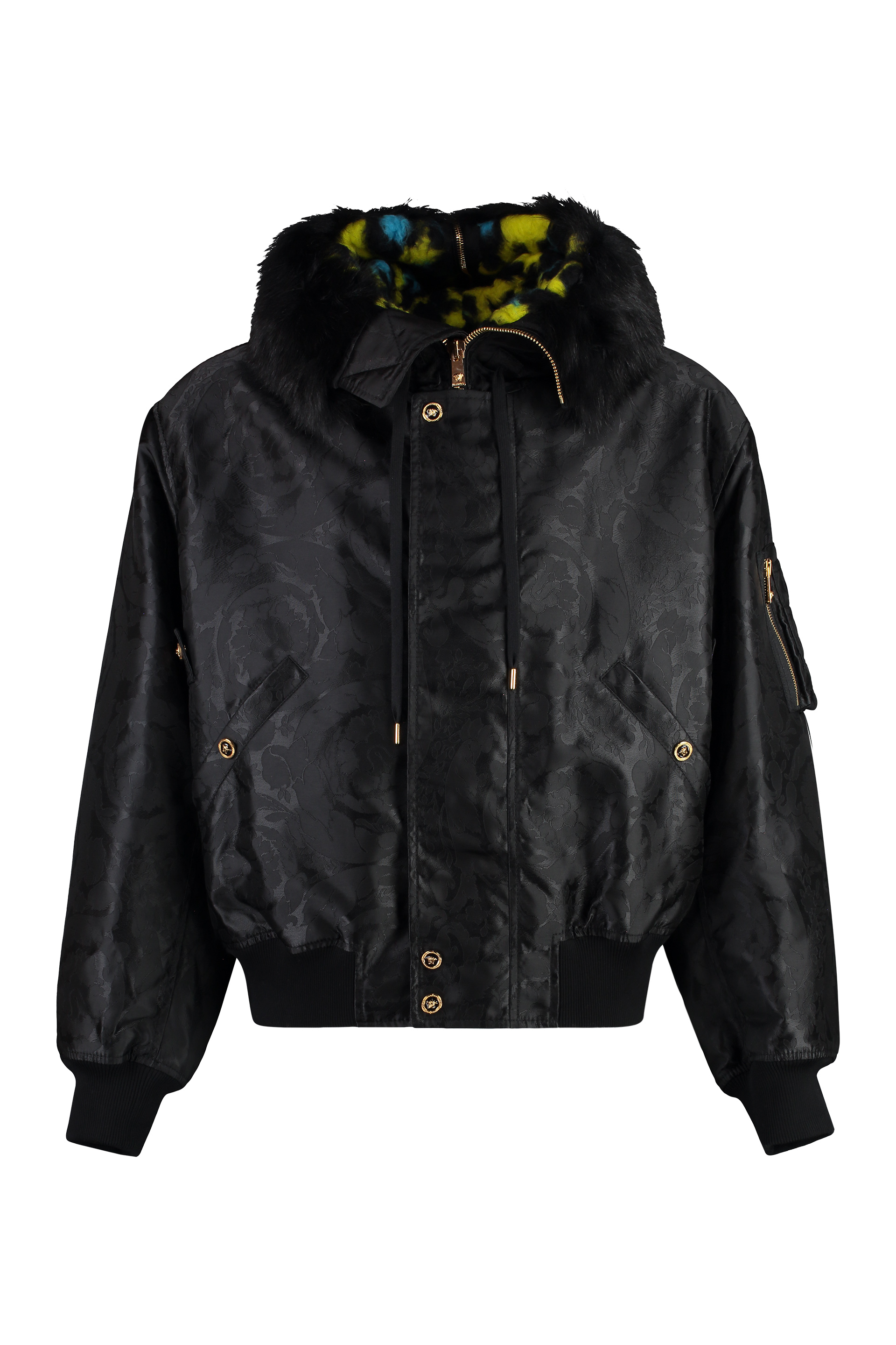 Bomber Jacket In Technical Fabric