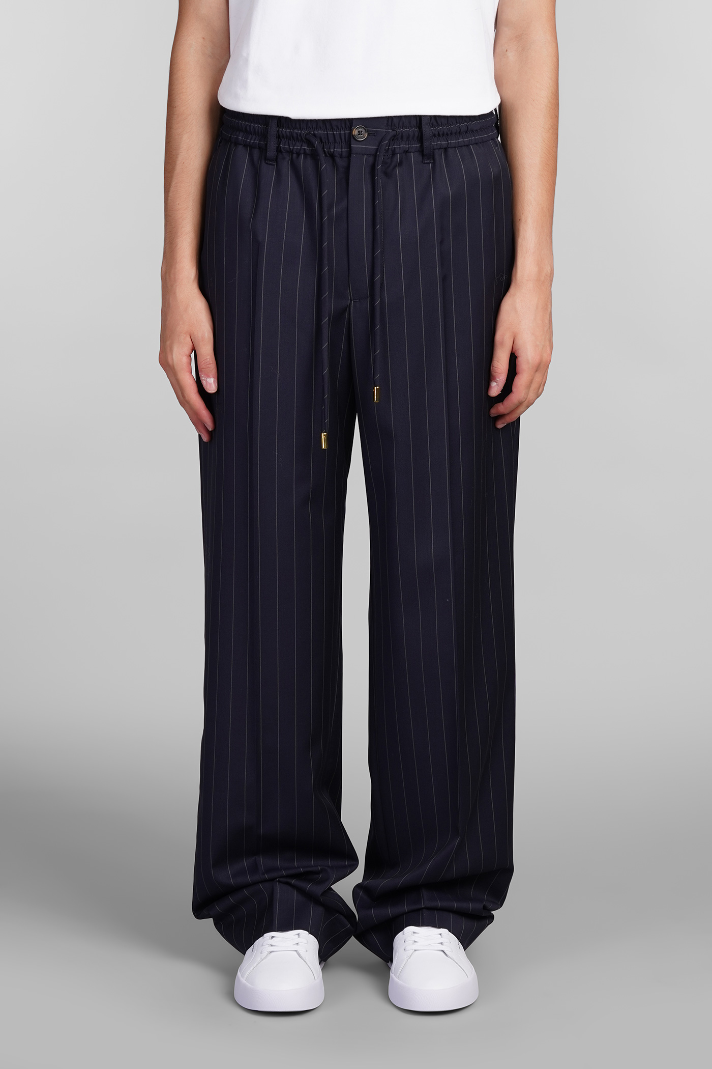 Pants In Blue Wool