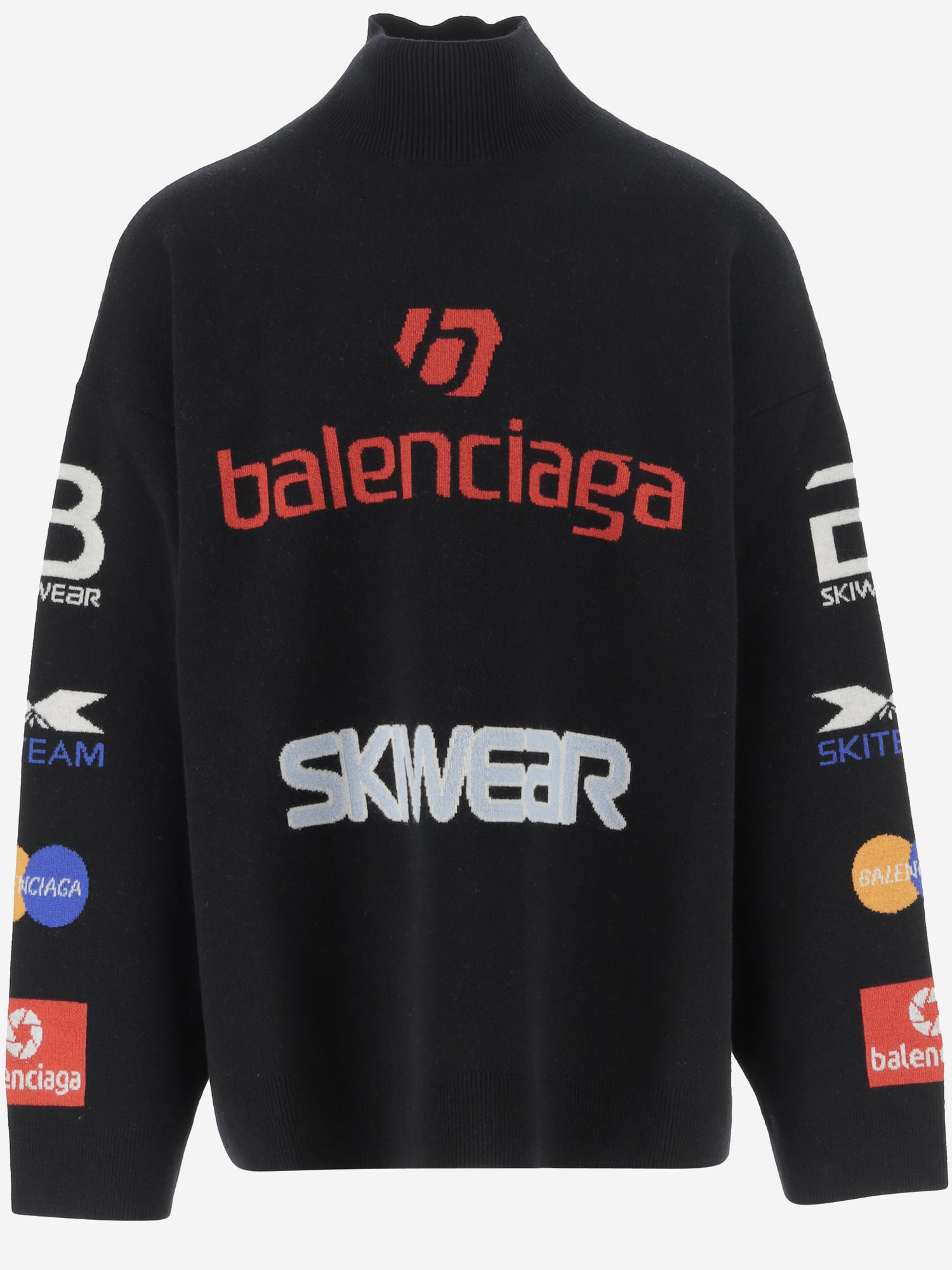 Wool Blend Pullover With Logo