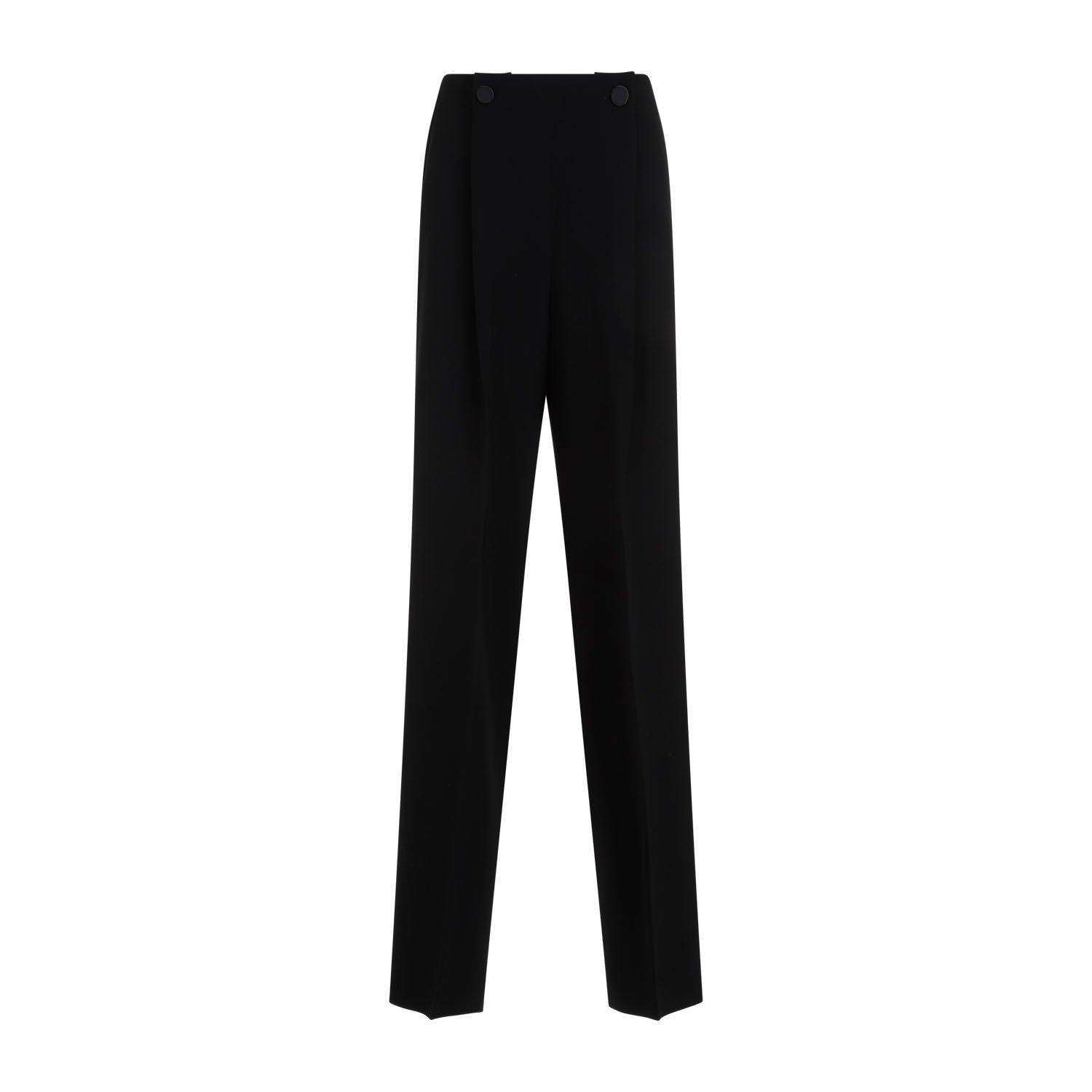 Button Detailed Straight-leg Pants