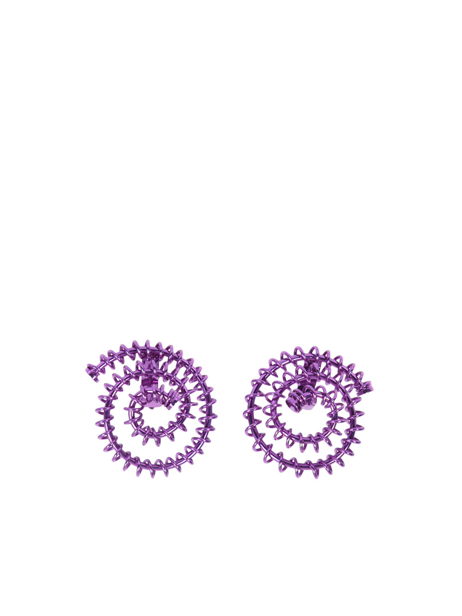 Garland Spiral Violet Earrings