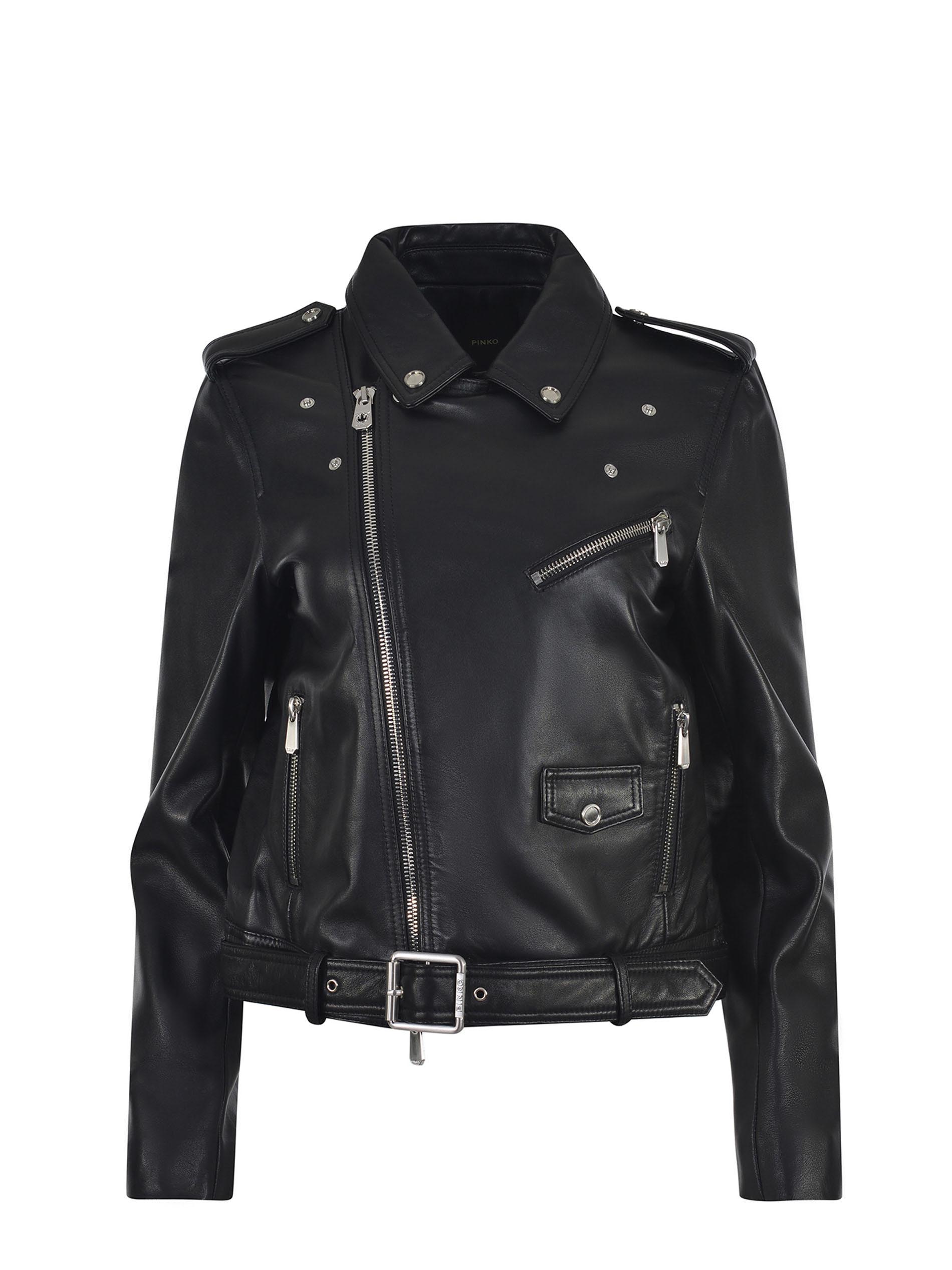 Biker Jacket Pinko costa Rica Made Of Leather