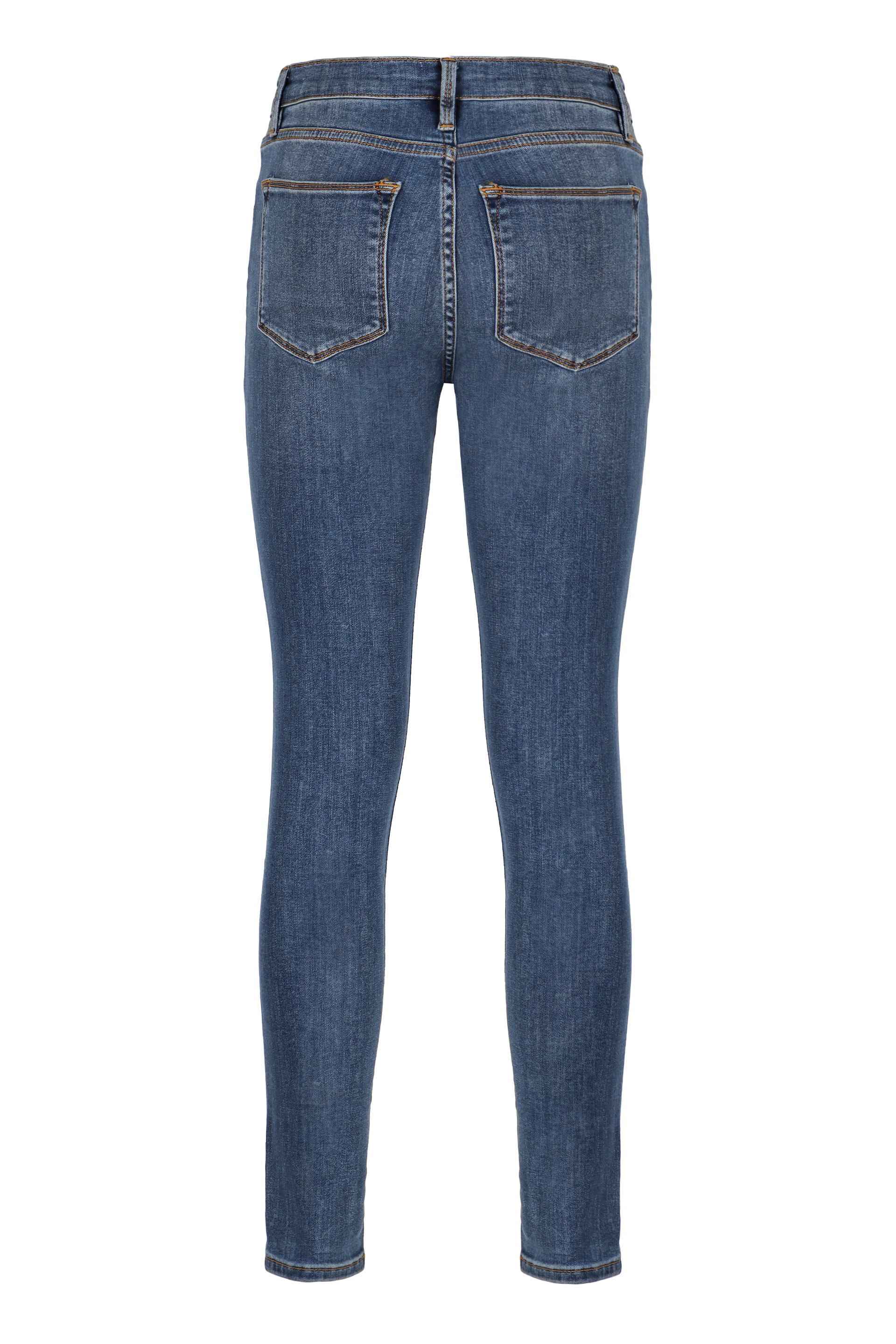 Shop Frame Le High Skinny Jeans In Denim