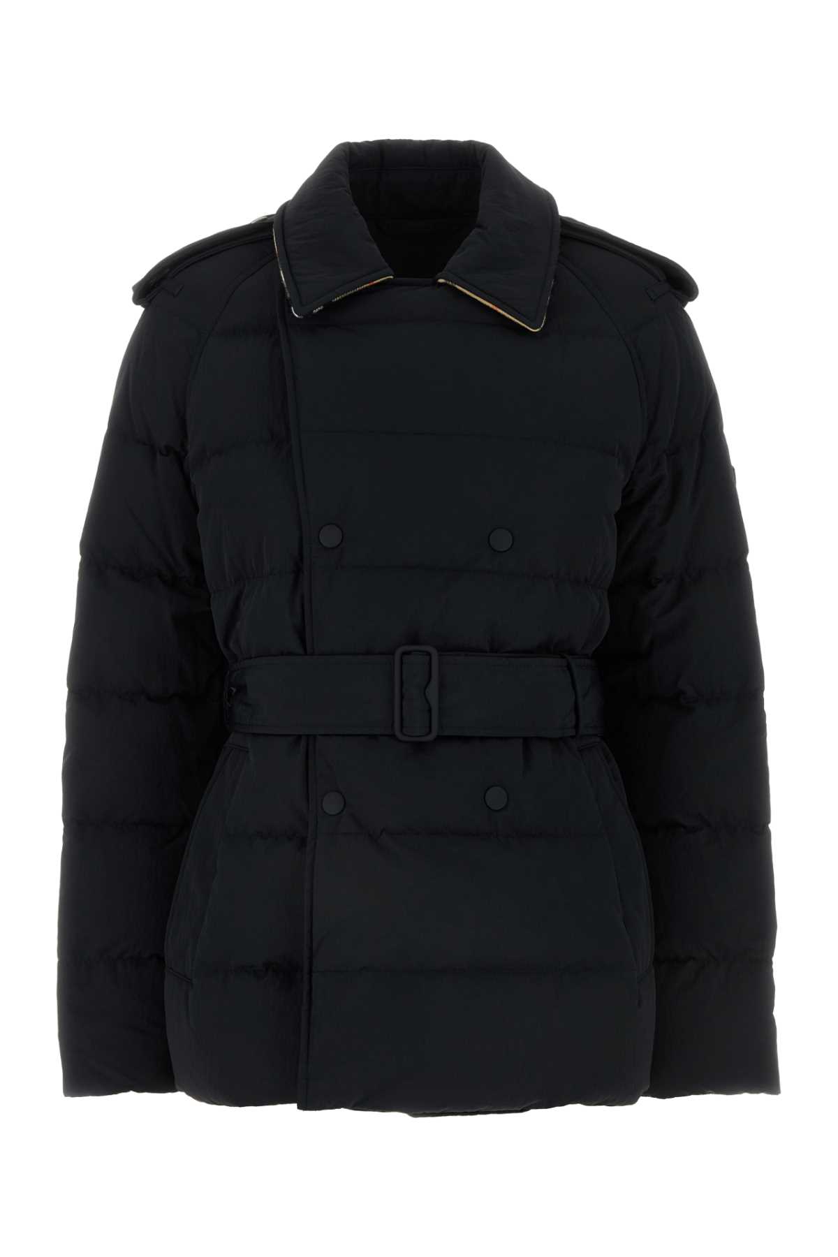 Black Nylon Down Jacket