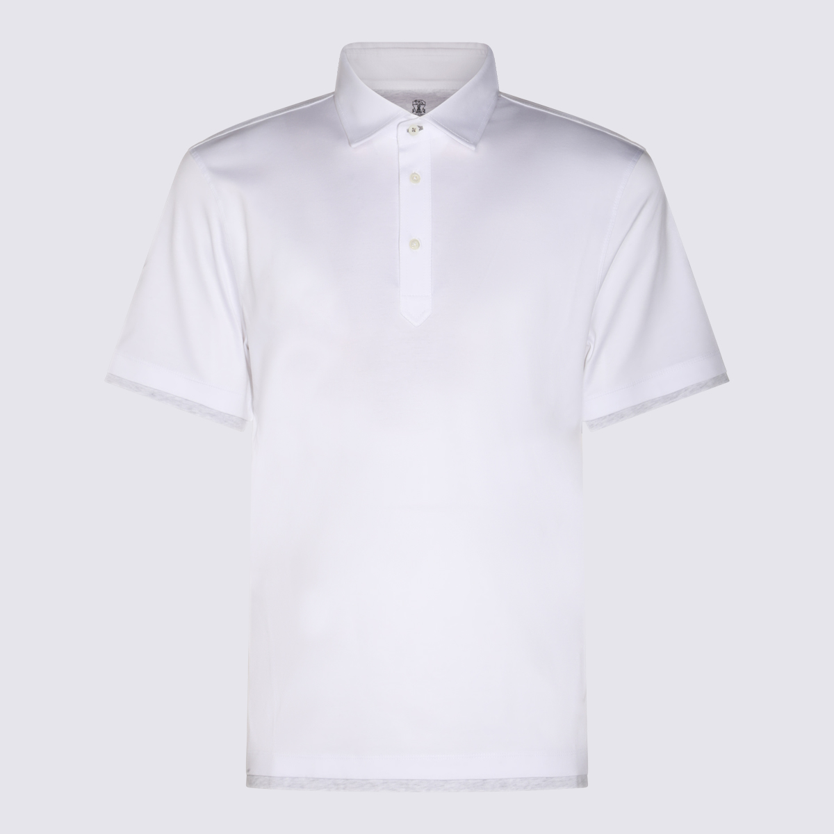 White Cotton Polo Shirt