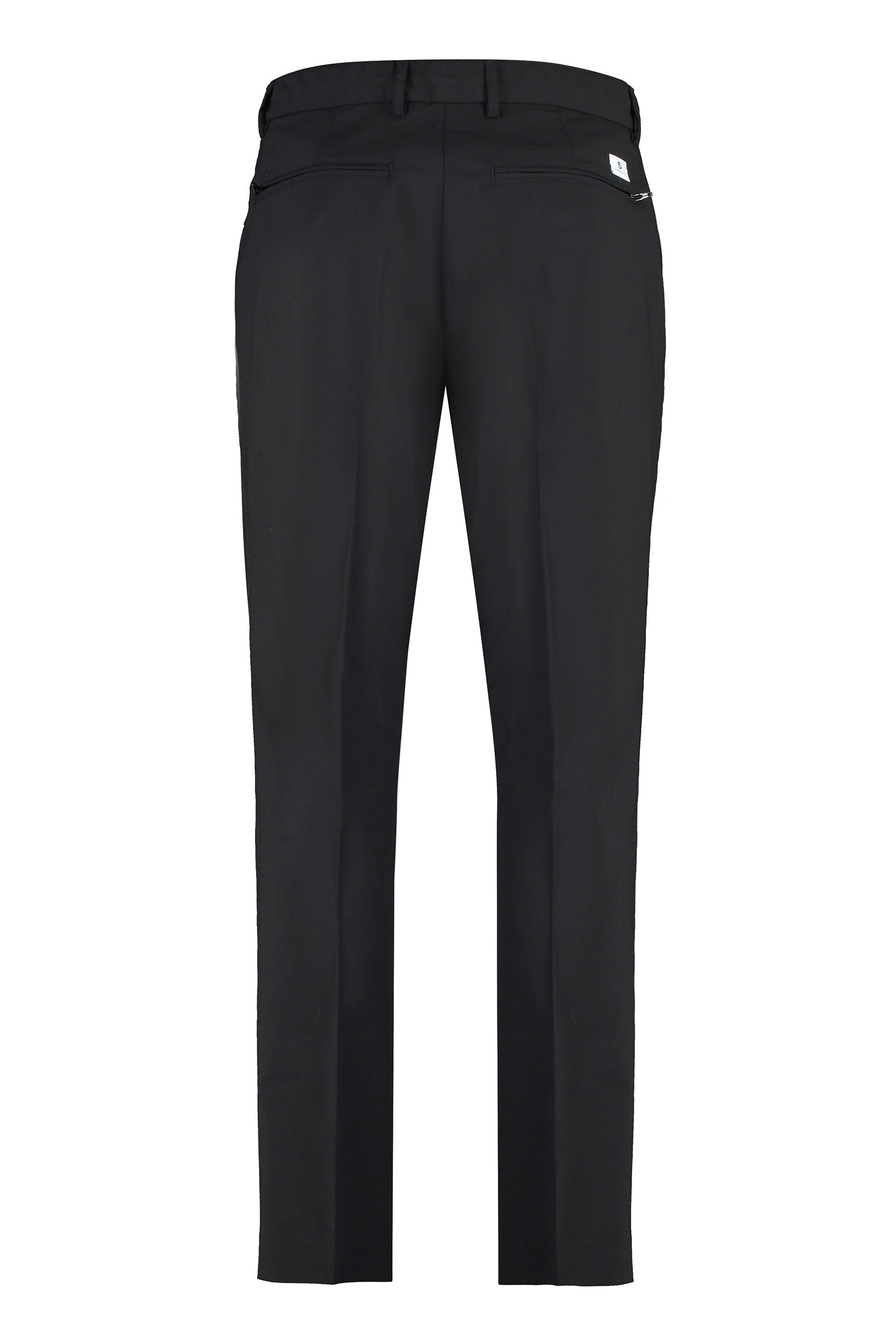 Department Five Wool Blend Trousers In Black