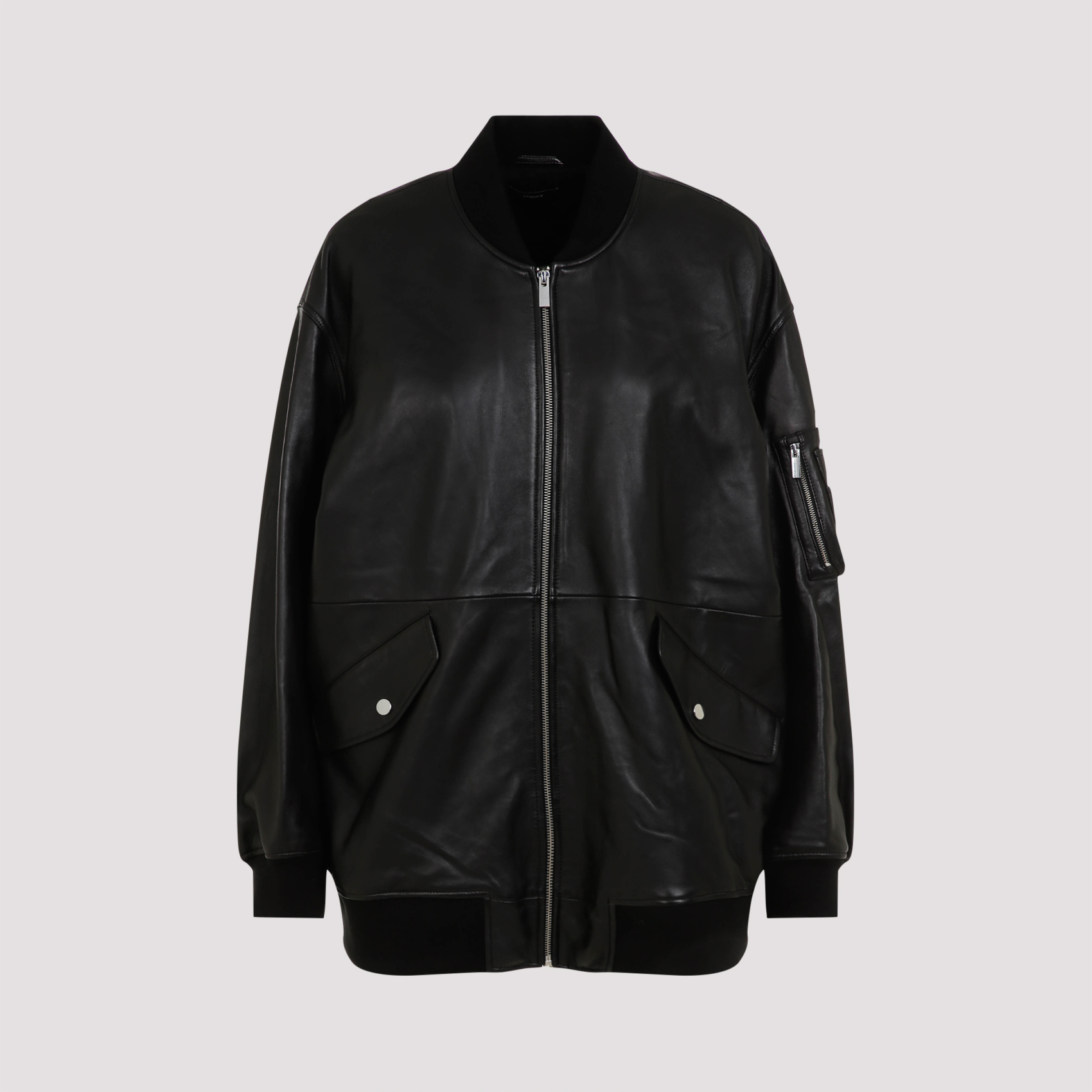 Leather Bomber Jacket