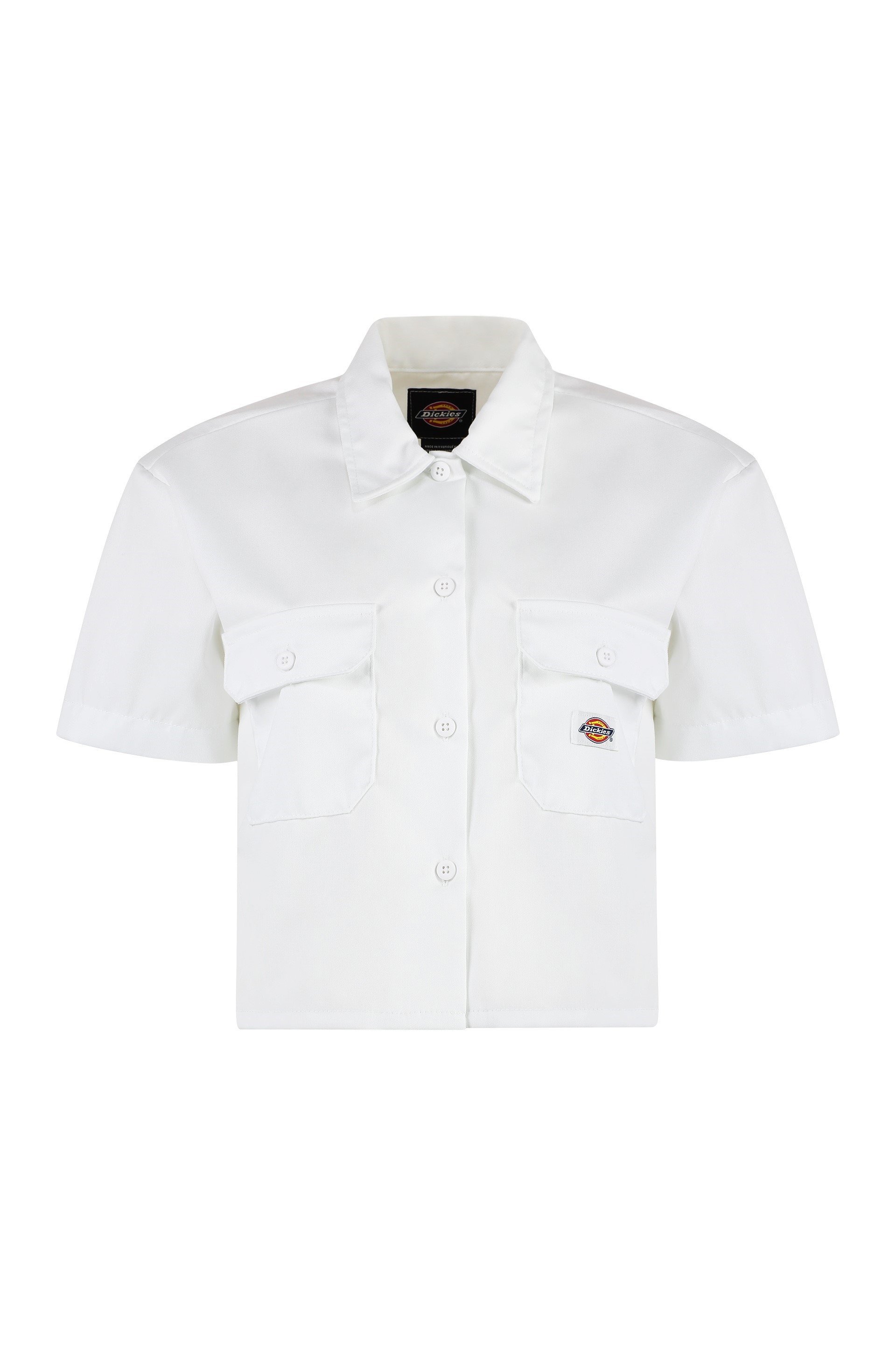 Short Sleeve Cotton Blend Shirt