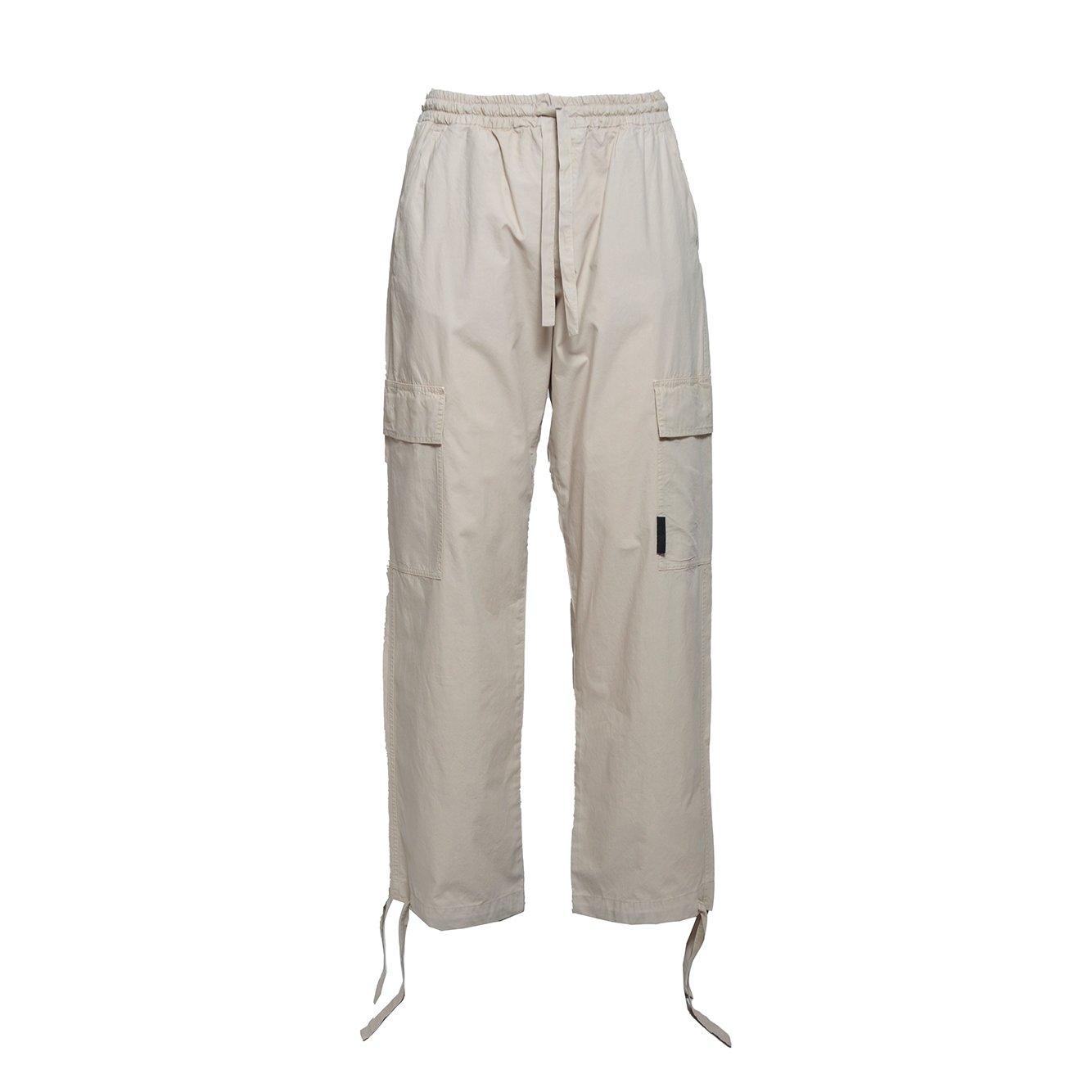 Straight-leg Drawstring Cargo Trousers