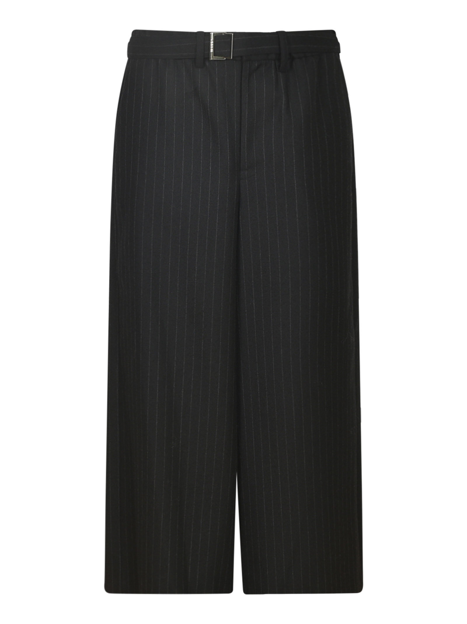 Belted Pinstripe Trousers