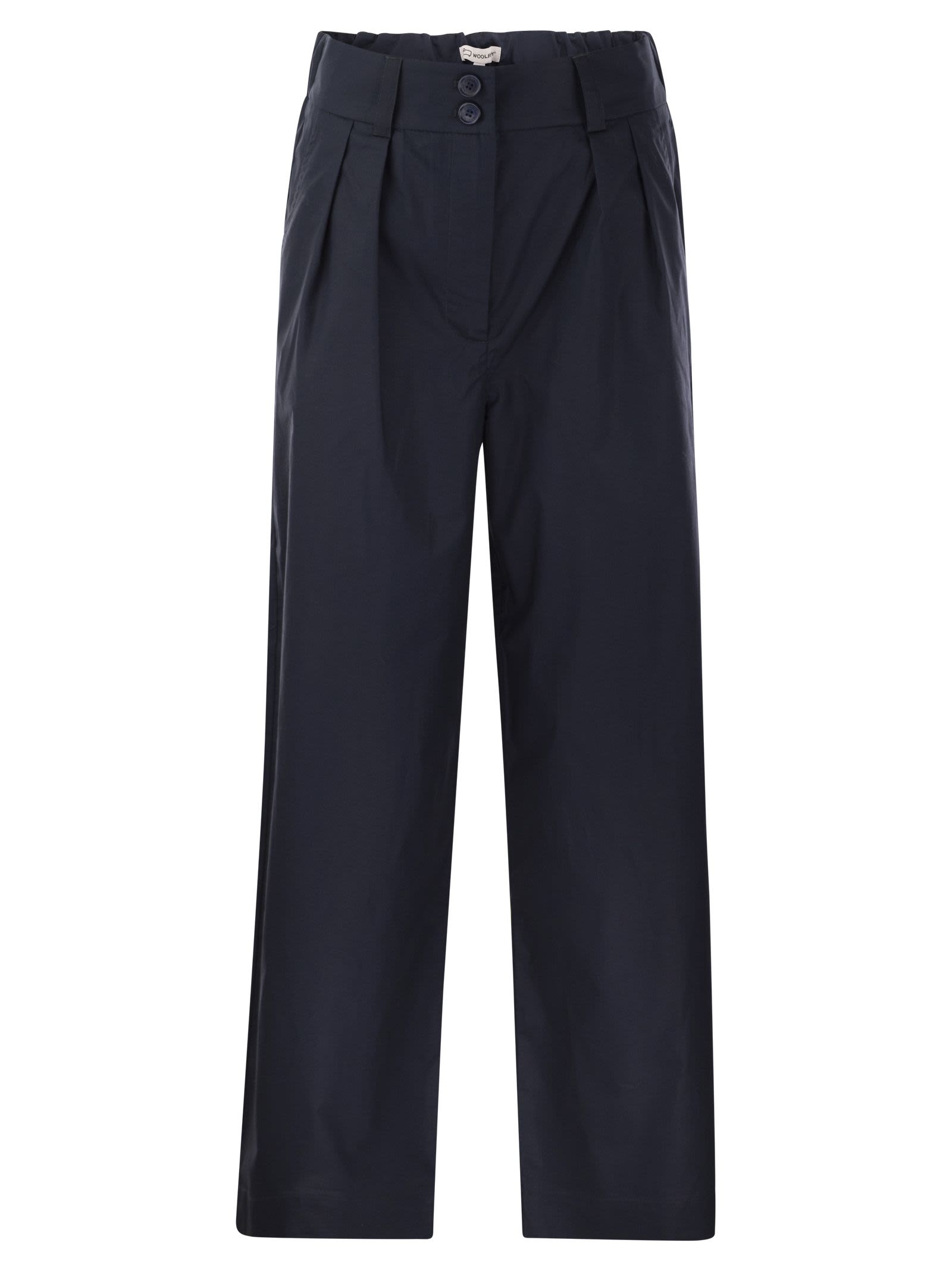 Cotton Pleated Trousers