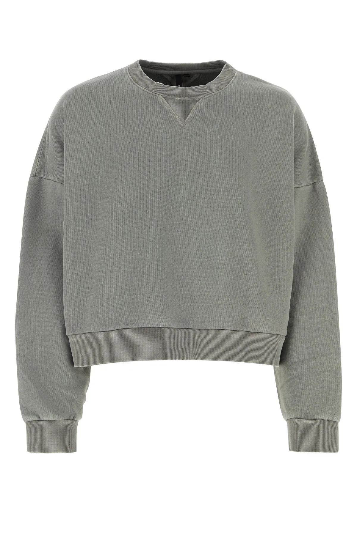 Grey Cotton Oversize Sweatshirt