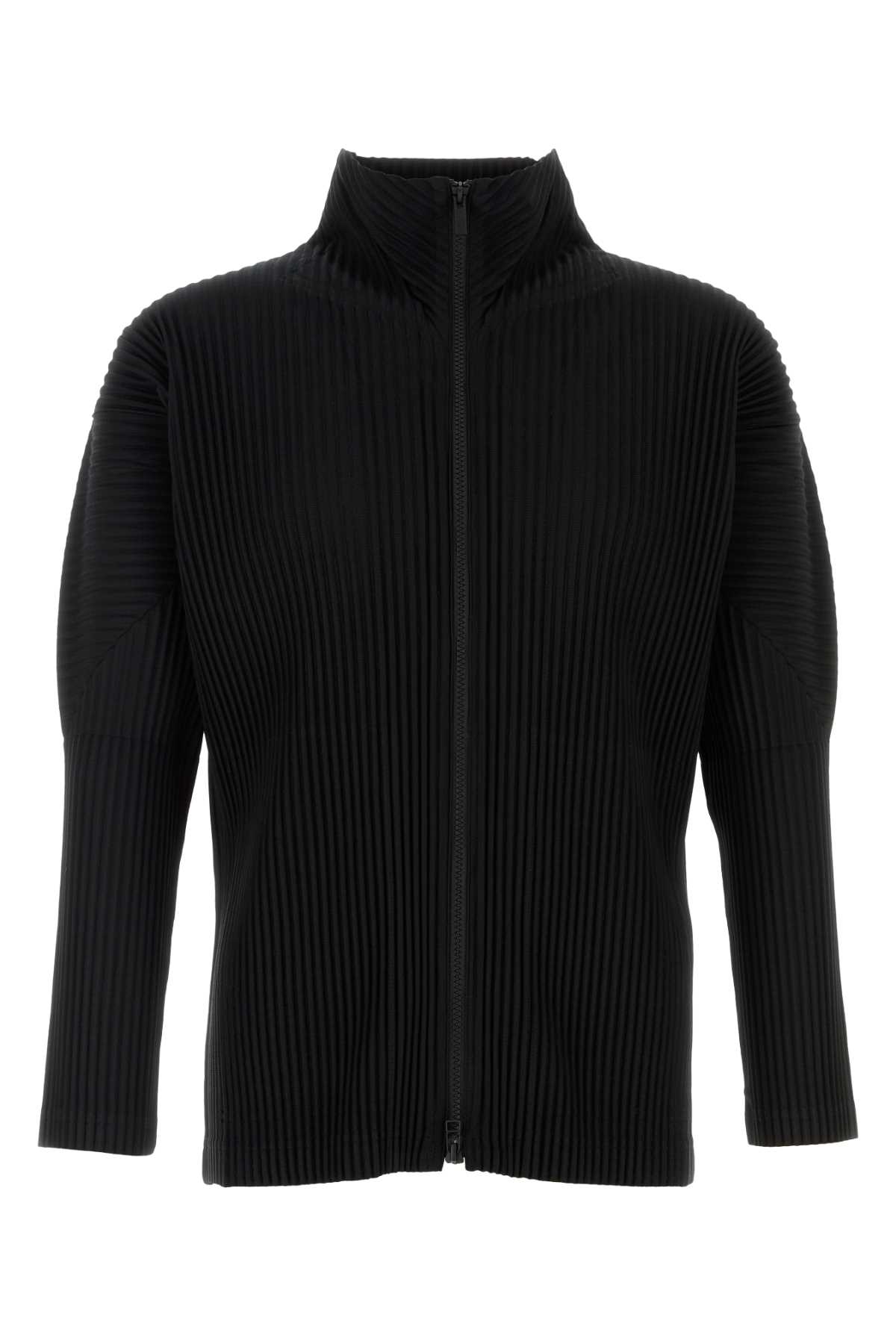 Homme Plissé Issey Miyake Black Polyester Cardigan