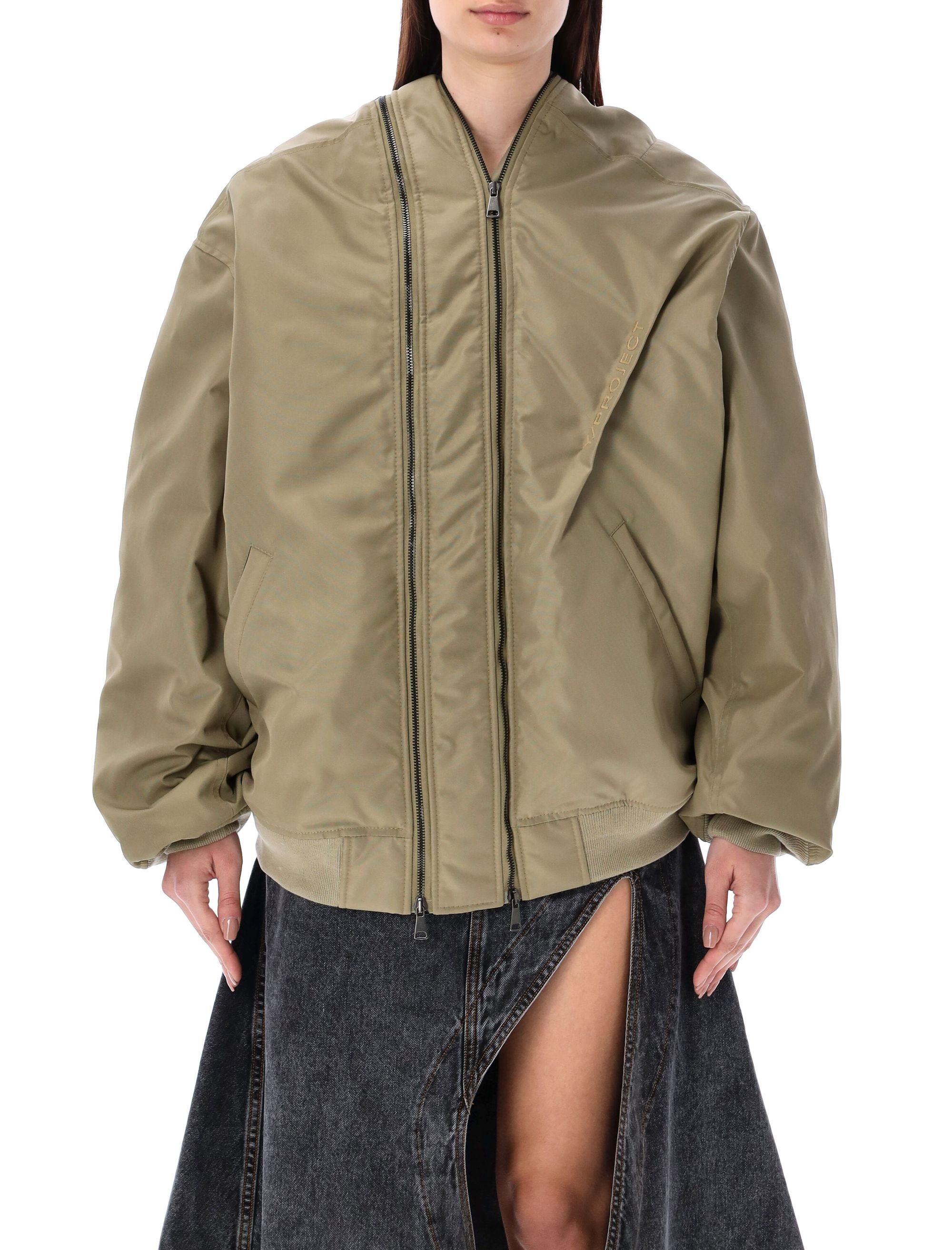 Double Zip Bomber Jacket