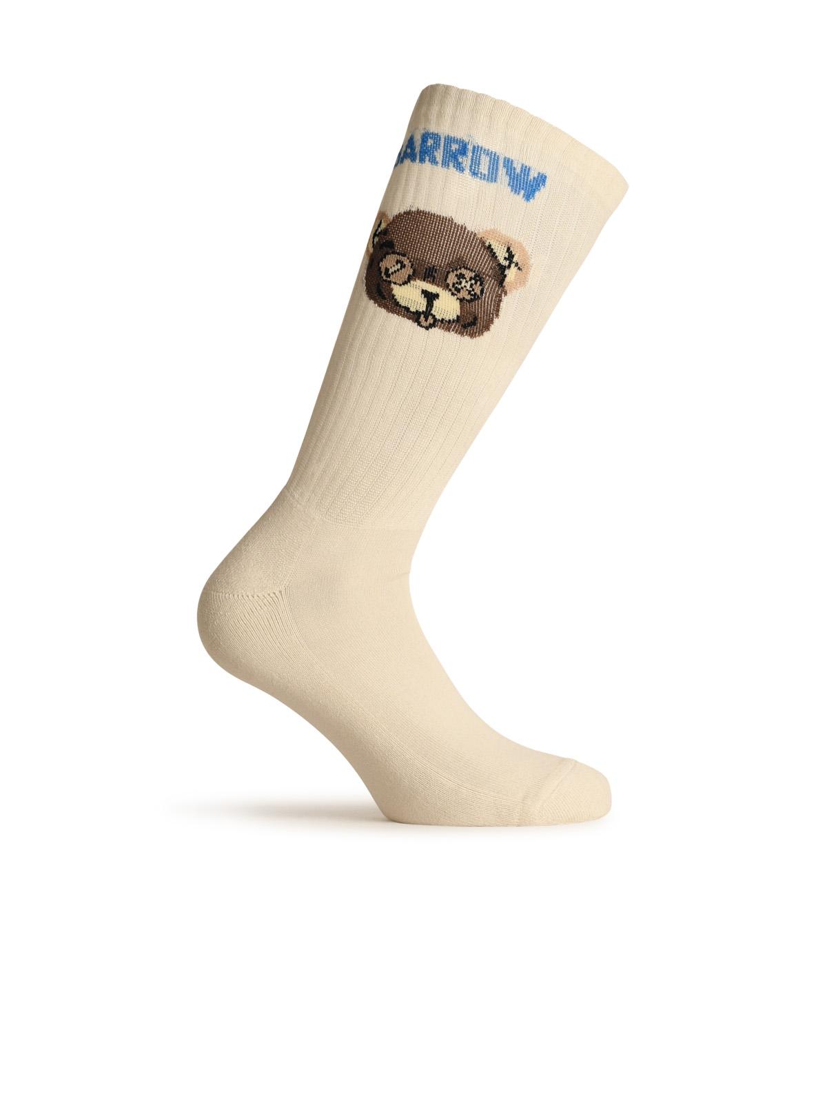 Ivory Stretch Cotton Socks