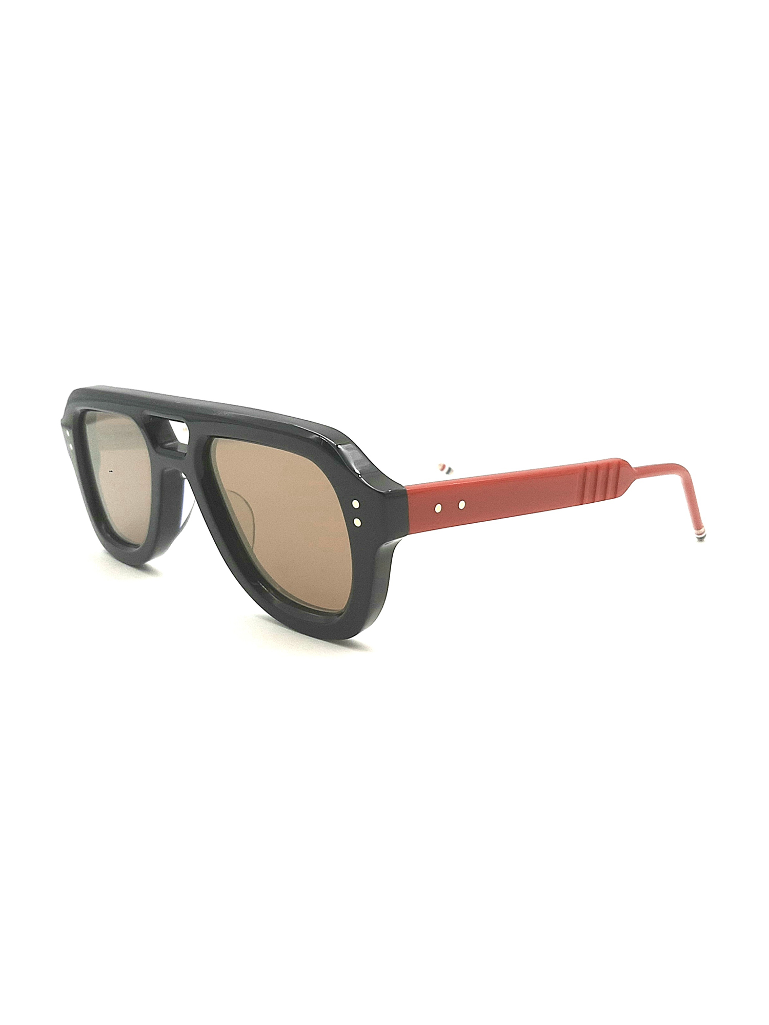 Thom Browne Ues933a/g0002 Sunglasses In Navy With Red And Whi