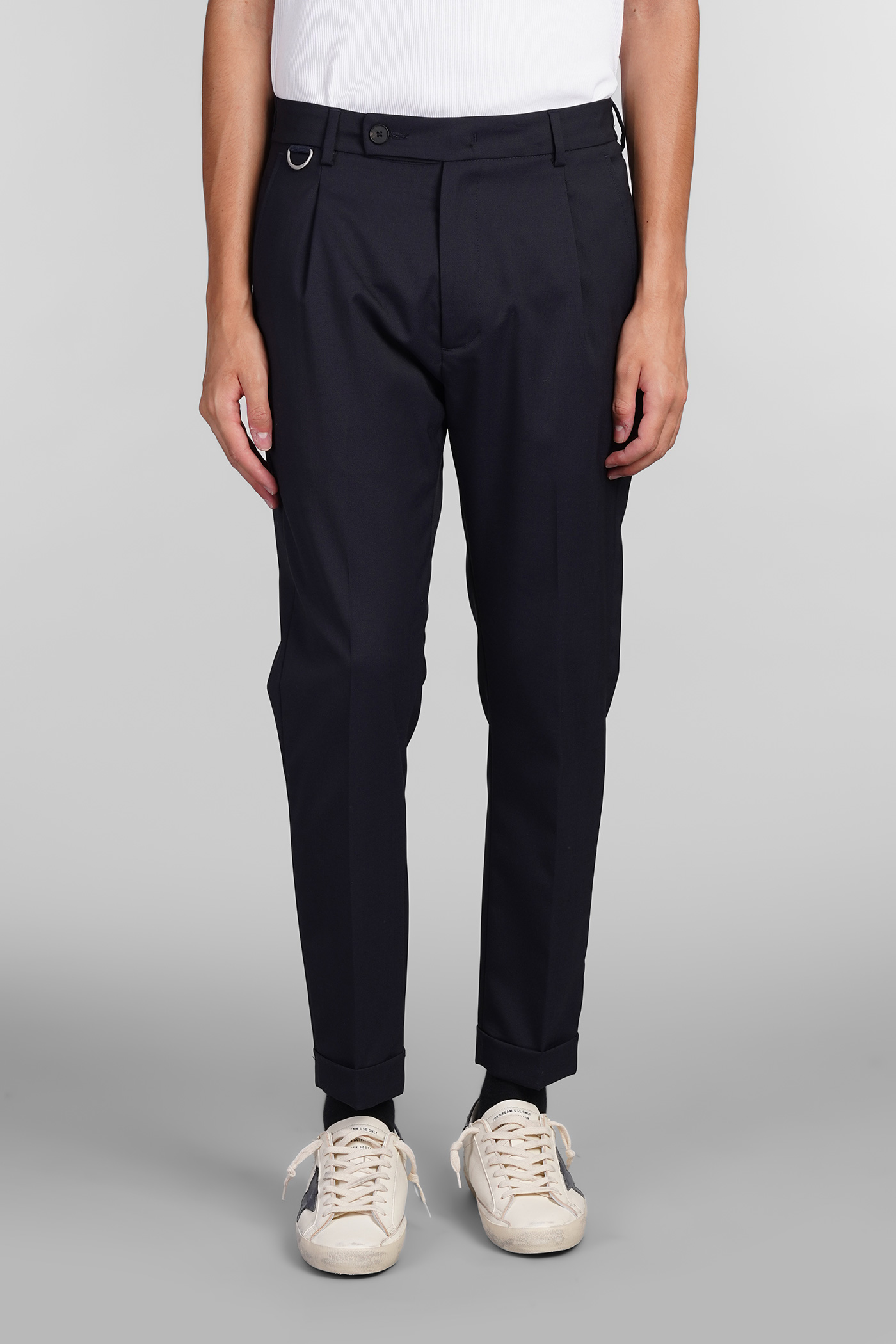 Riviera Pants In Blue Wool