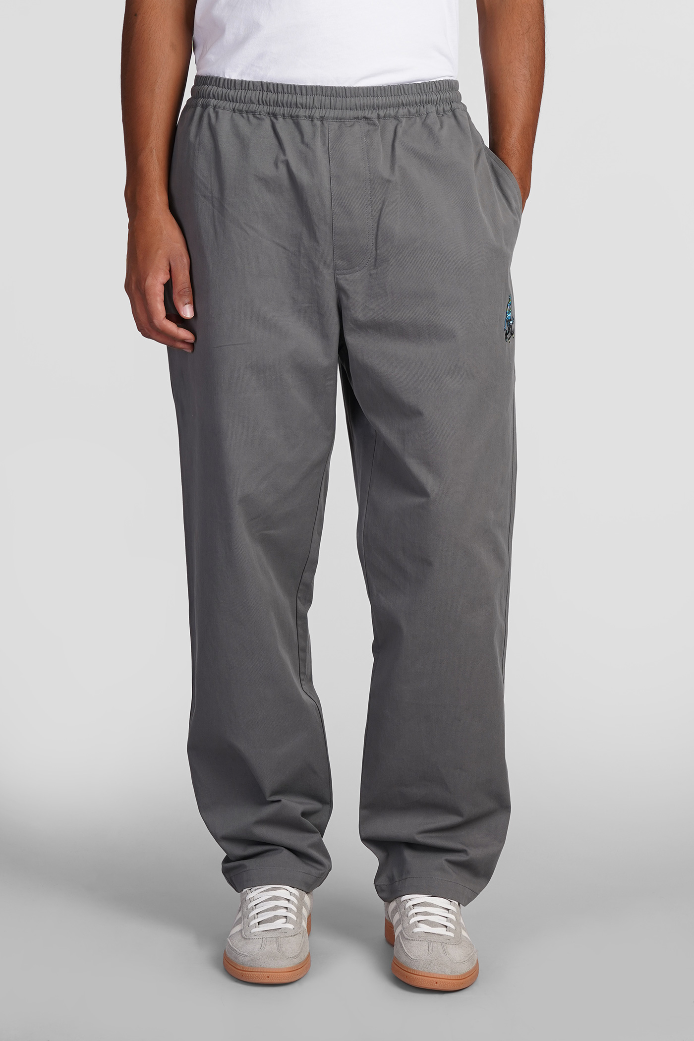 Pants In Grey Cotton