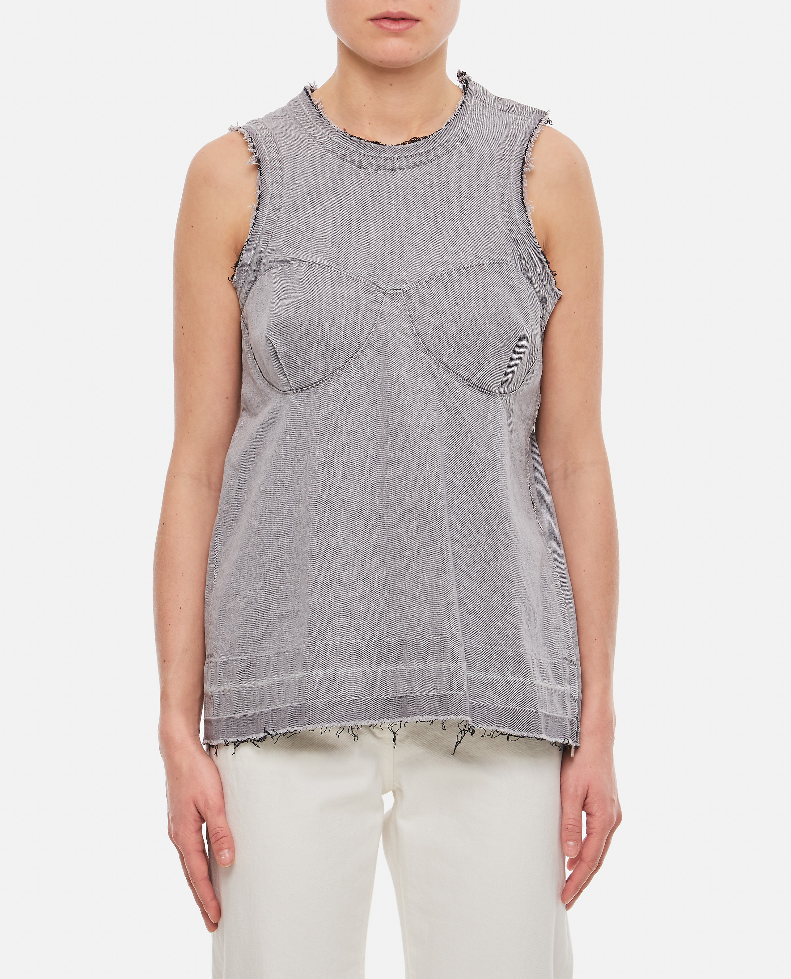 Cotton Denim Tank Top