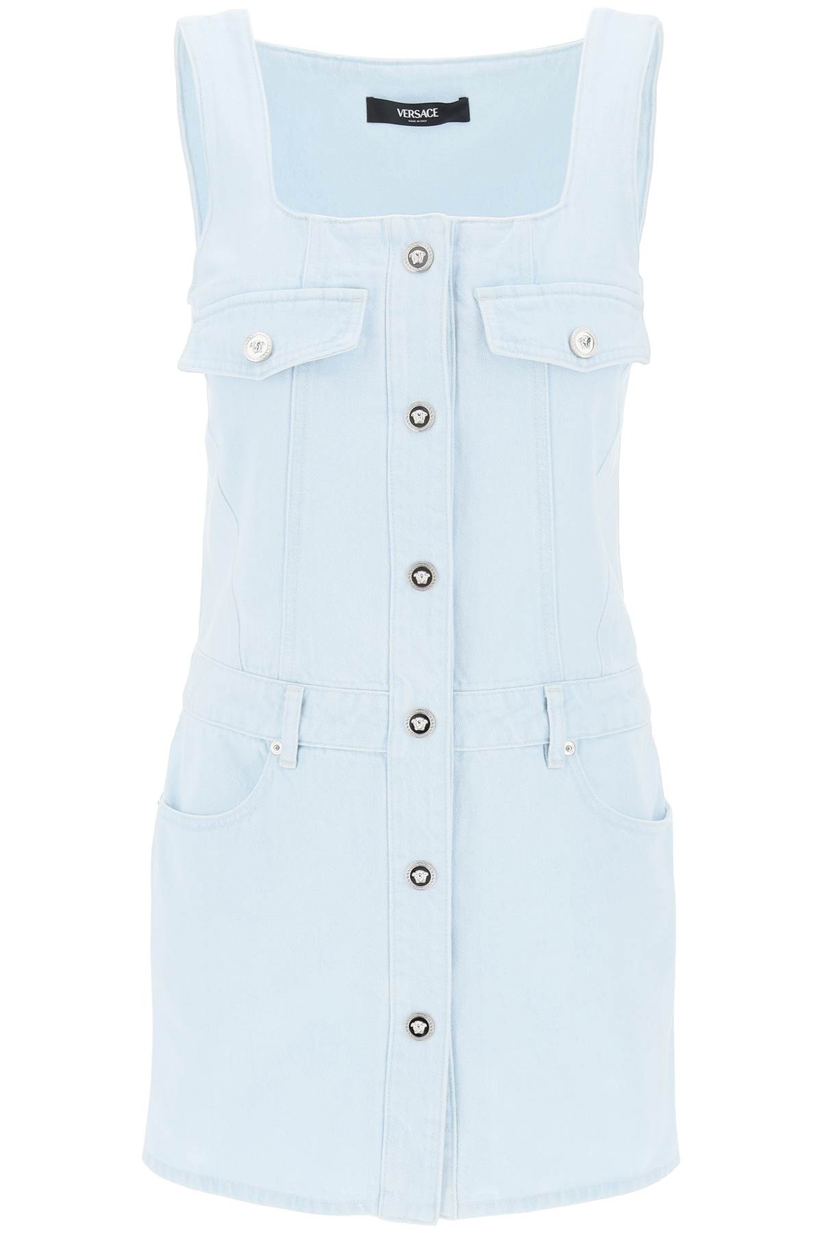 medusa Mini Denim Dress