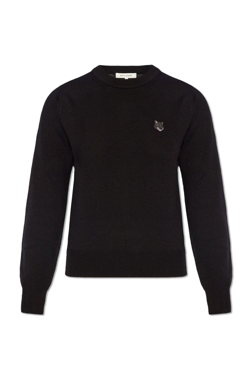 Maison Kitsuné Fox Head Patch Knitted Jumper