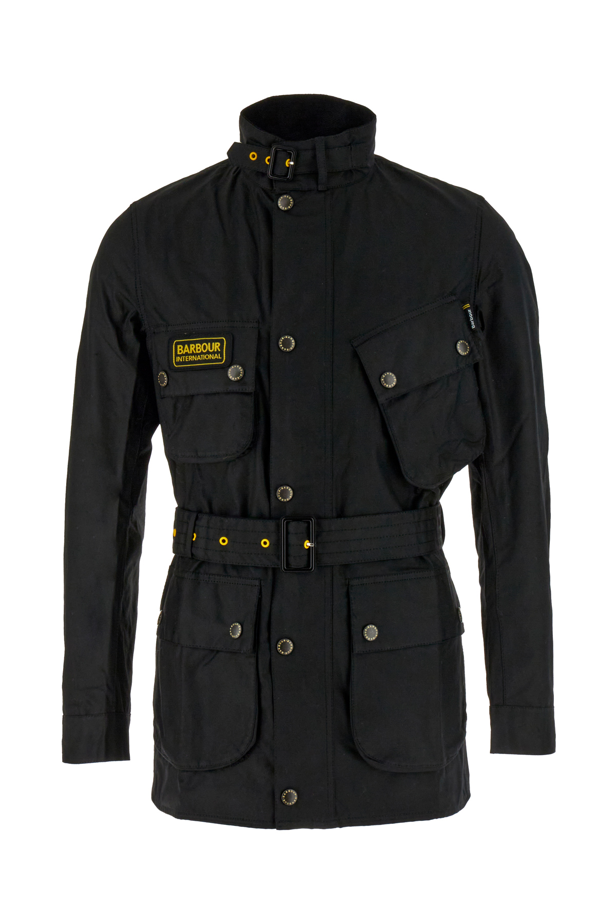 Black Cotton Slim International Jacket