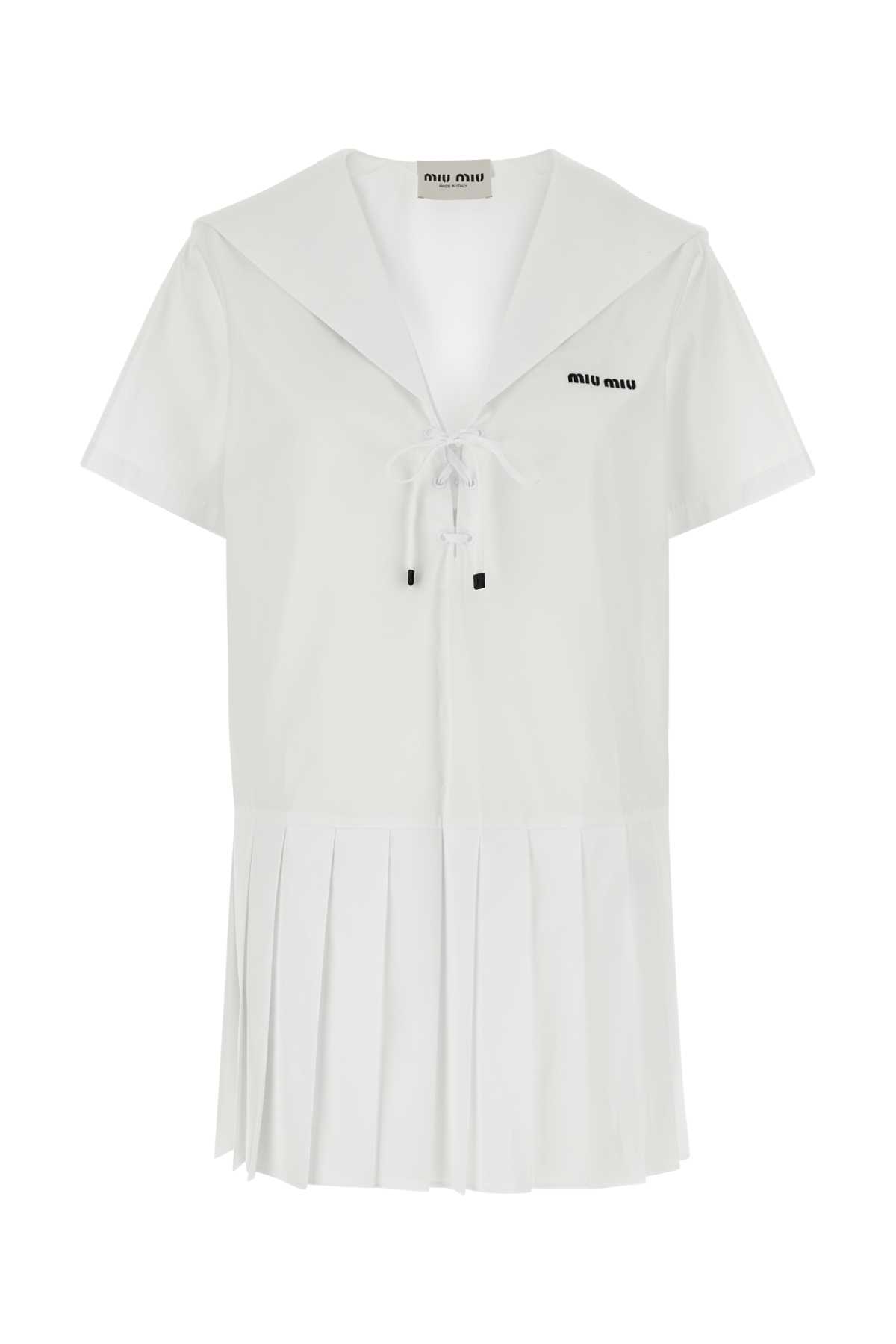 White Poplin Dress