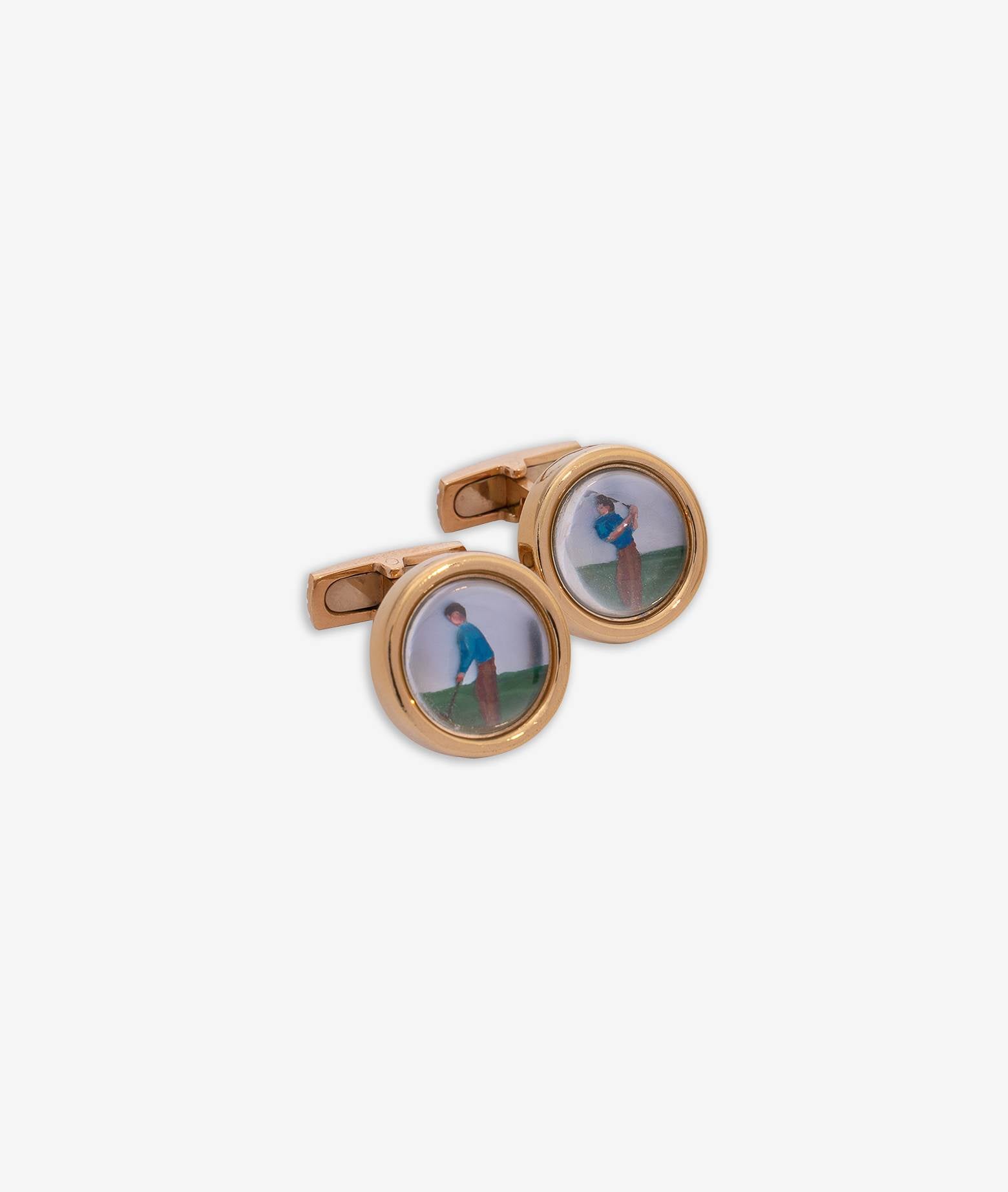 Cufflinks With Golfer Cufflinks