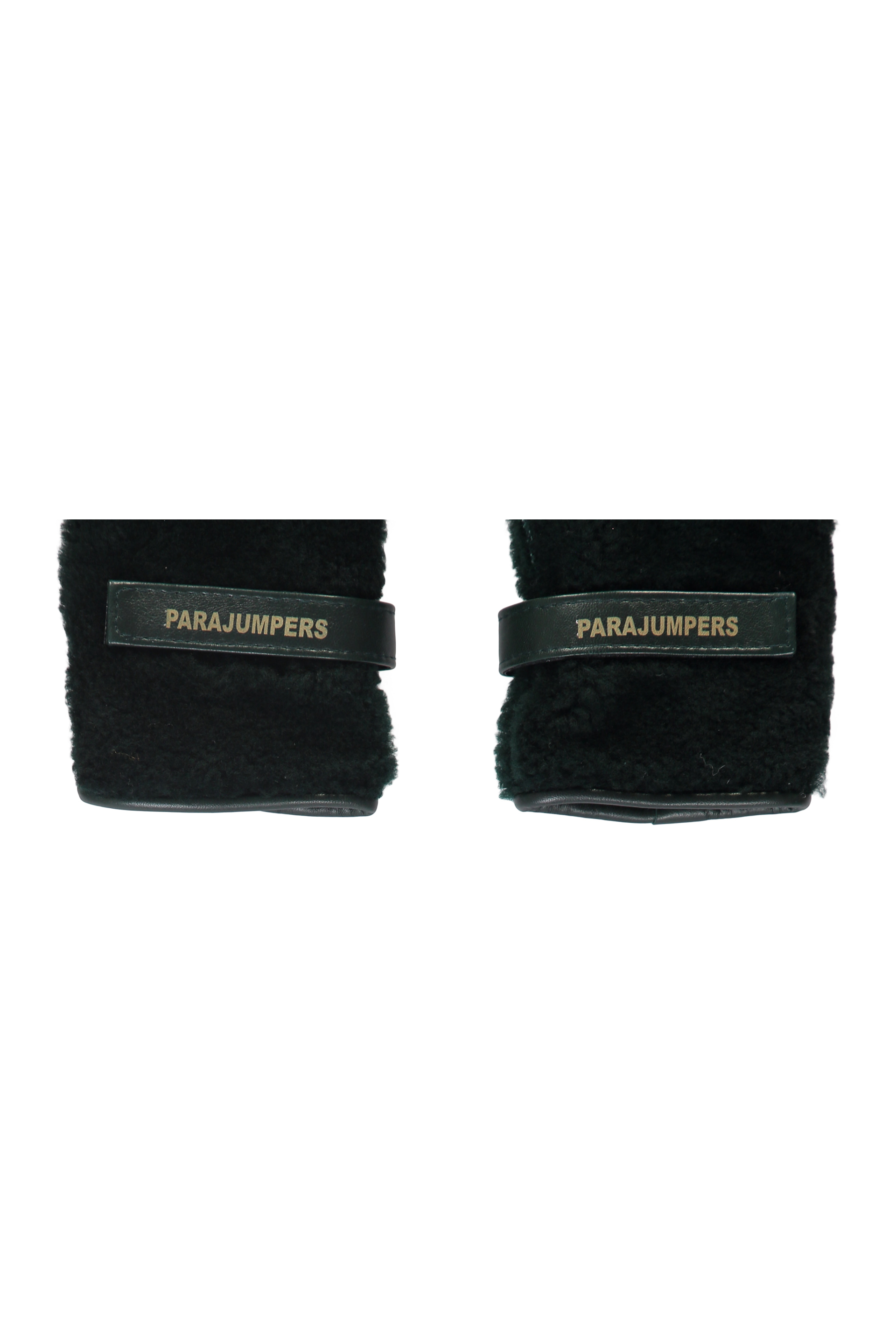 Parajumpers Fluffy Shearling Gloves In Green